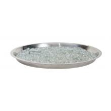 The Outdoor GreatRoom Company 30-Inch Round Natural Gas Crystal Fire Burner - Stainless Steel - CF-30-DIY image