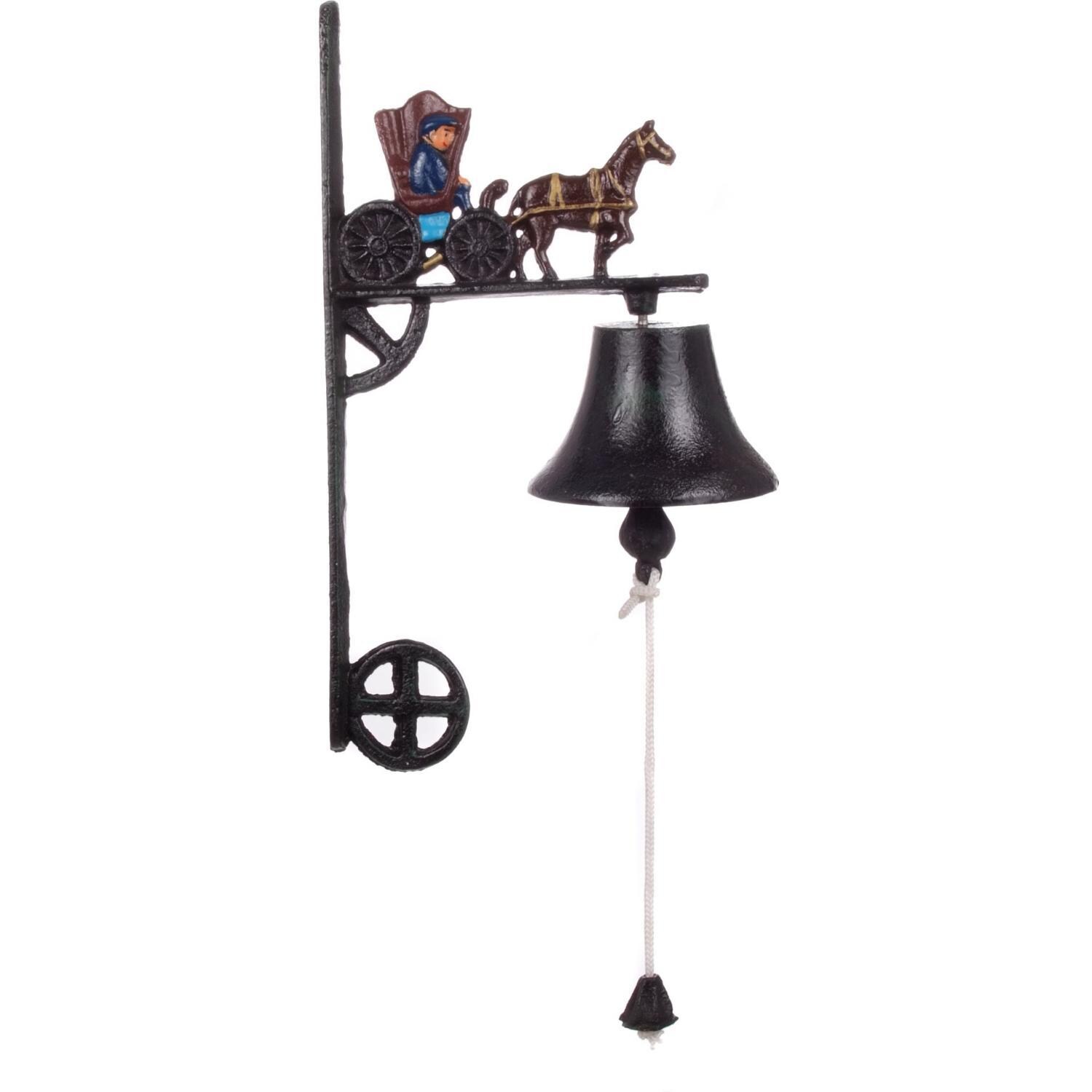 Cajun Classic Horse And Buggy Cast Iron Dinner Bell - GL10441XH