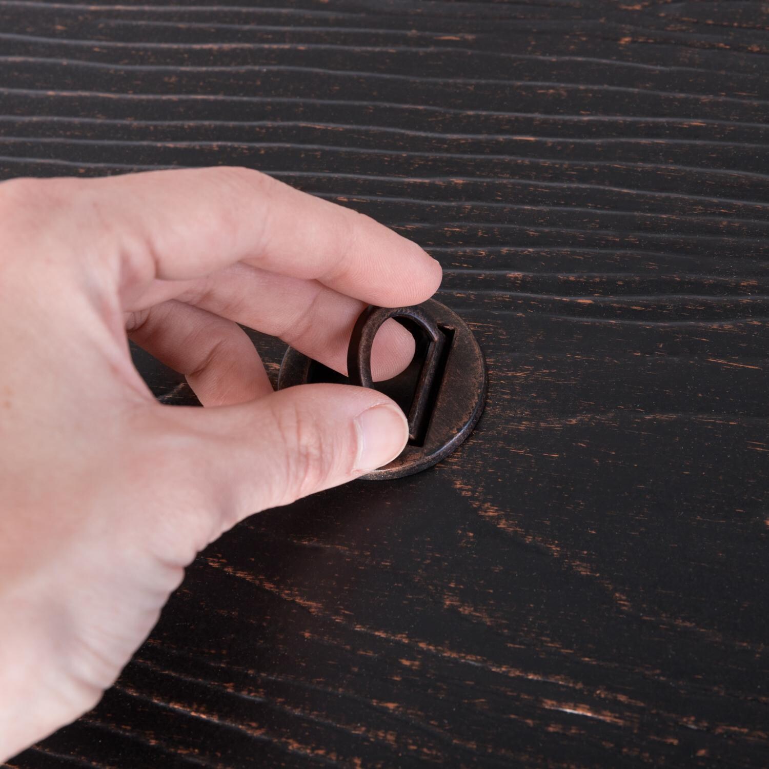 Ultimate Patio SC62734 Hawkview 48-Inch Rectangular Aluminum Propane Fire Pit Table - Cover Handle thumbnail