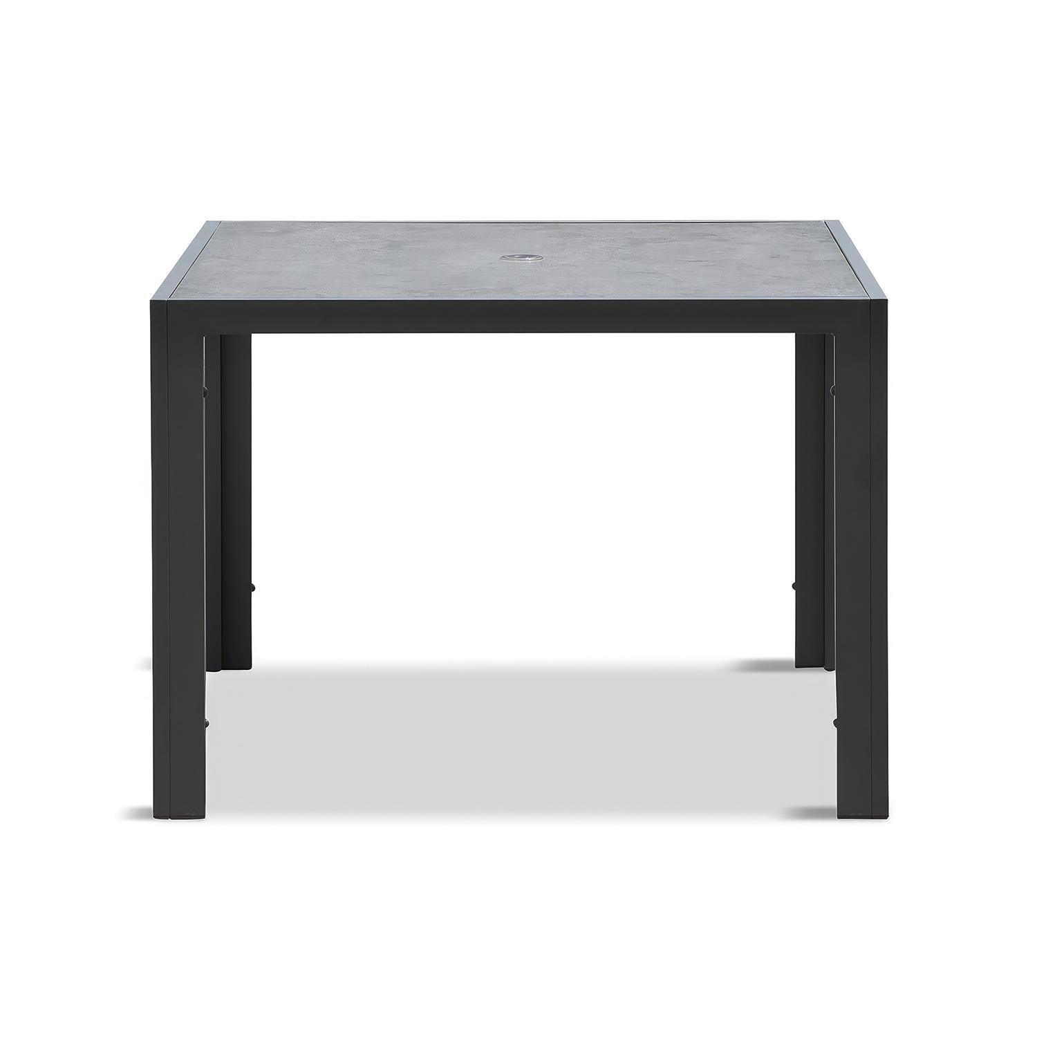 Starlook Bay 5 Pc Aluminum Dining Set in Slate by Lakeview - Dining Table - White Background thumbnail