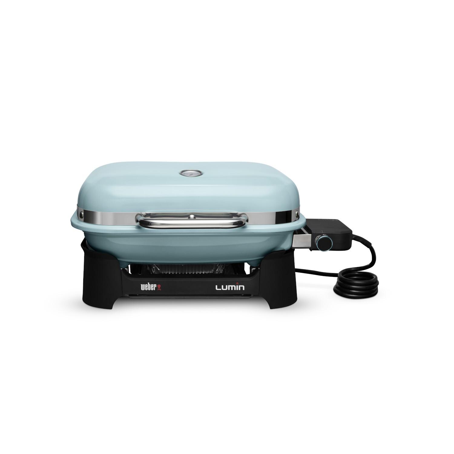 Weber Lumin Compact Portable 1560 Watt Electric Grill - Ice Blue - 91400901