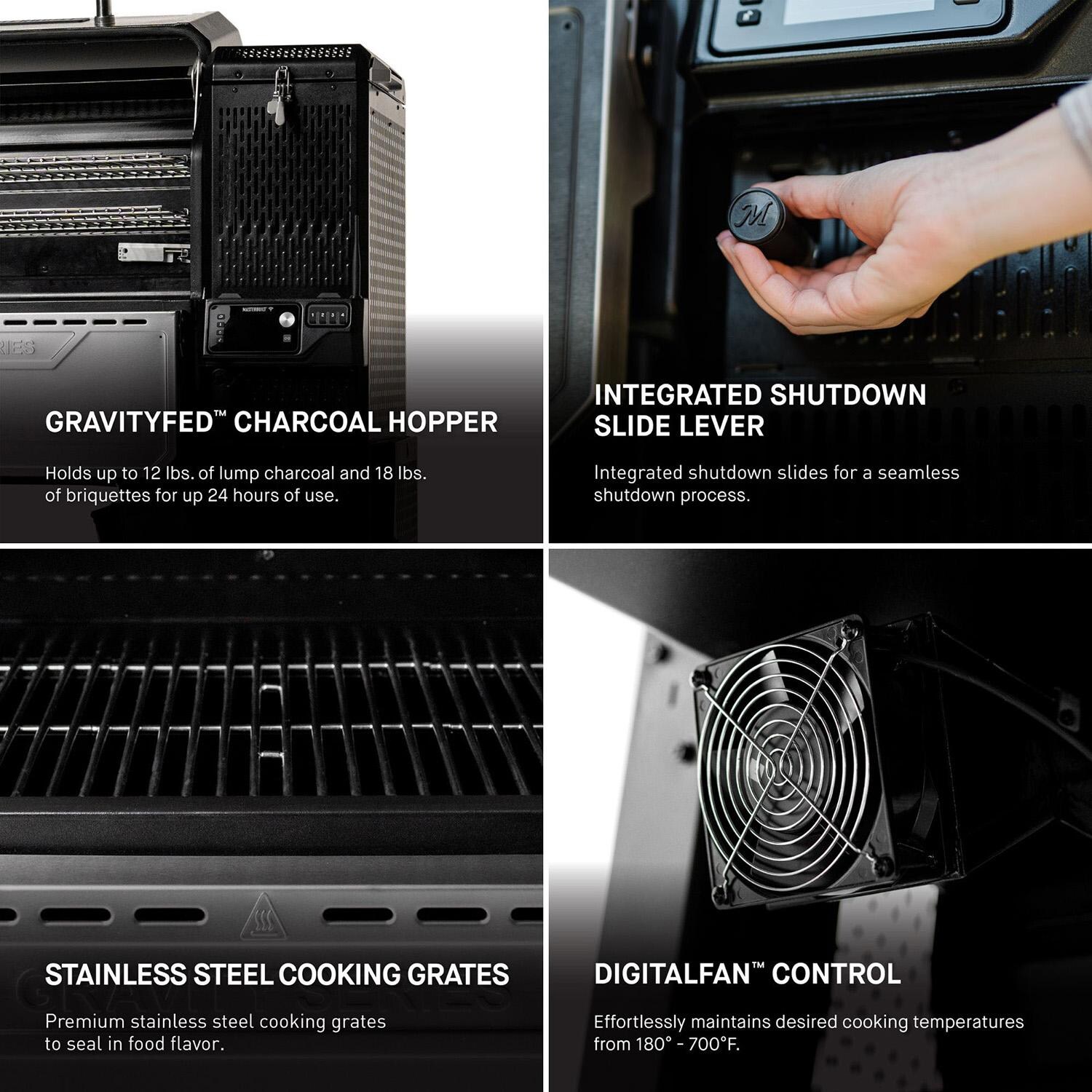 Masterbuilt MB20041223 Gravity Series XT Digital Charcoal Grill + Smoker - Features 1 - Detail thumbnail