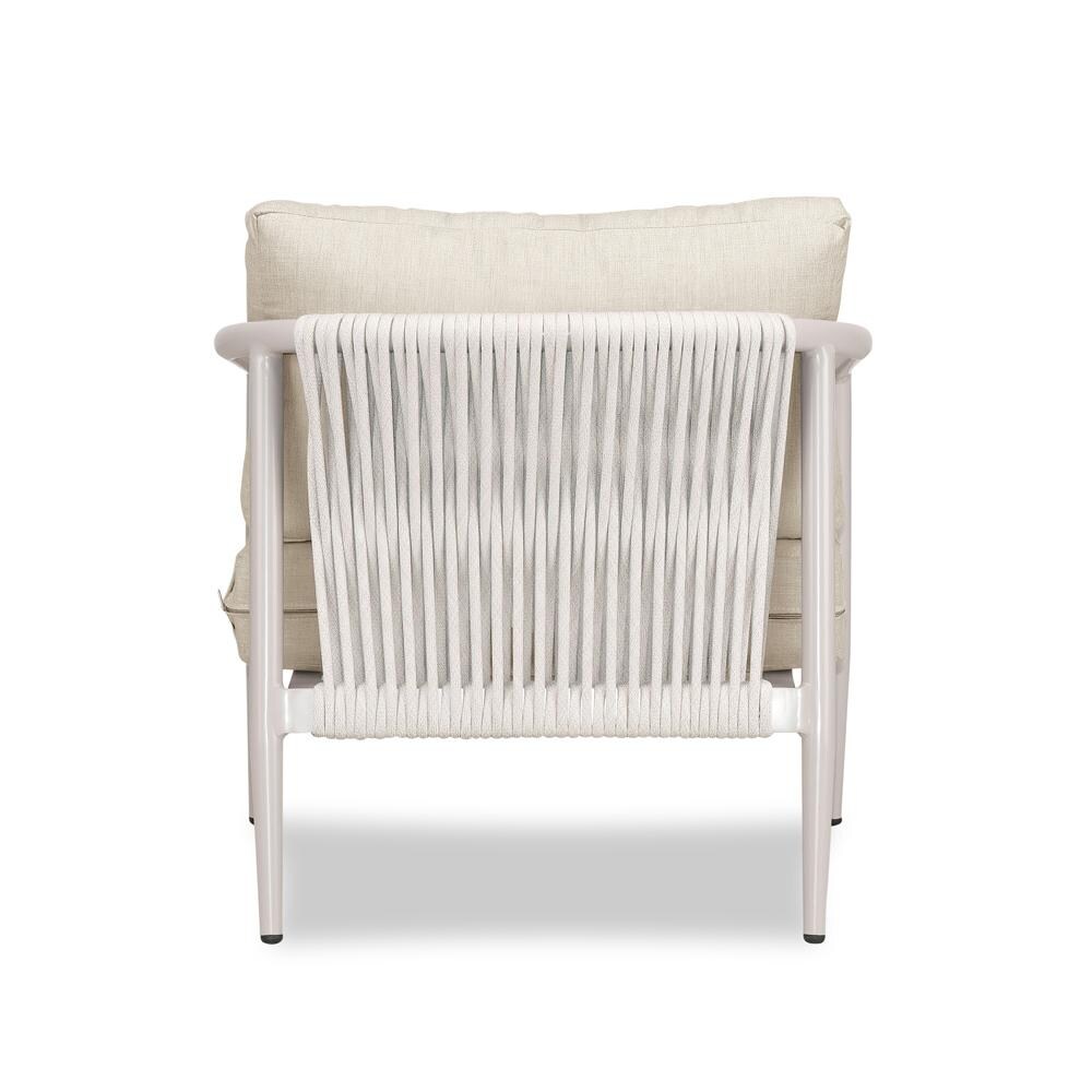 Lakeview Midnight Cove Aluminum Club Chair in Urban Stone/Carrera/Cast Silver - Back - White Background thumbnail