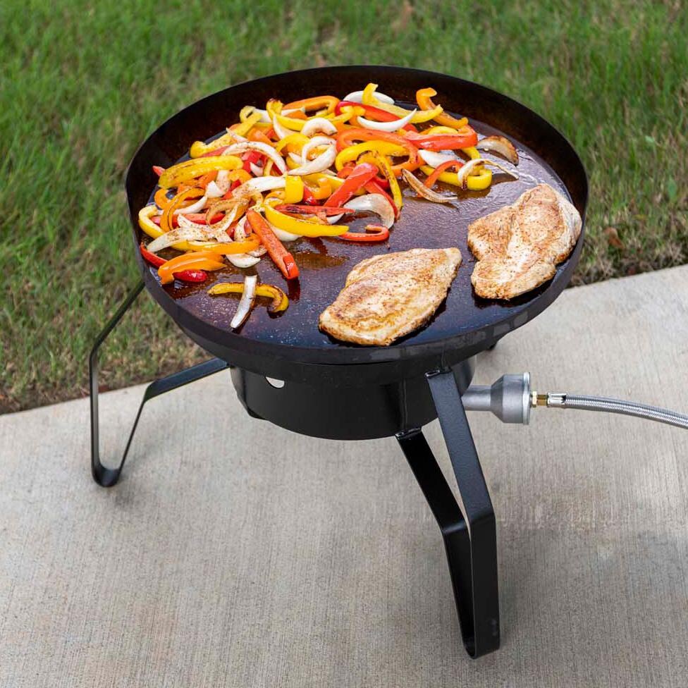 Oklahoma Joe's 7577447P04 Griddle & Pizza Steel - In Use - Lifestyle thumbnail