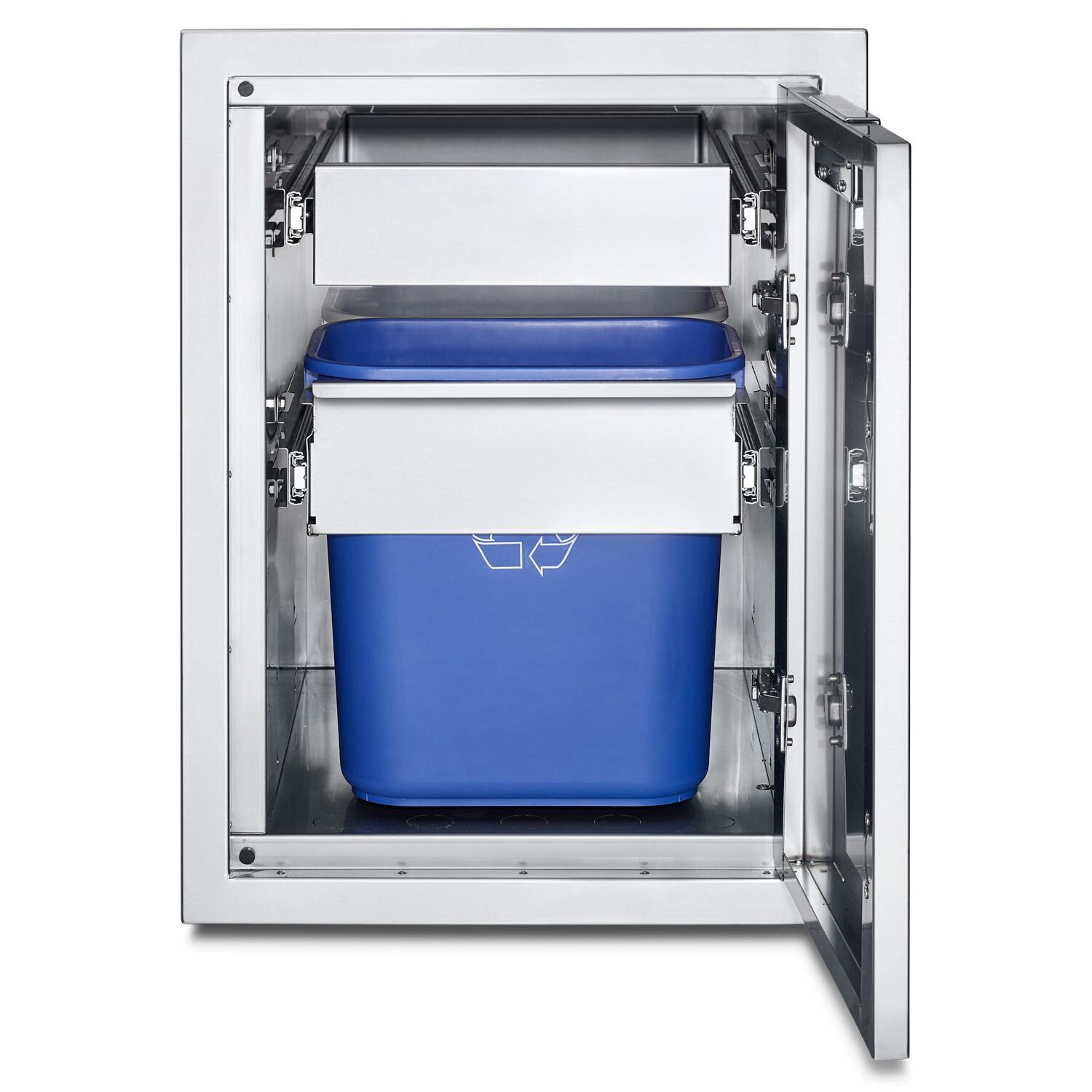 Crown Verity Infinite Series IBILC-GH-1D 21-Inch Enclosed Cabinet Storage W/ Single Storage Drawer And Double Trash Bin Storage - Large thumbnail