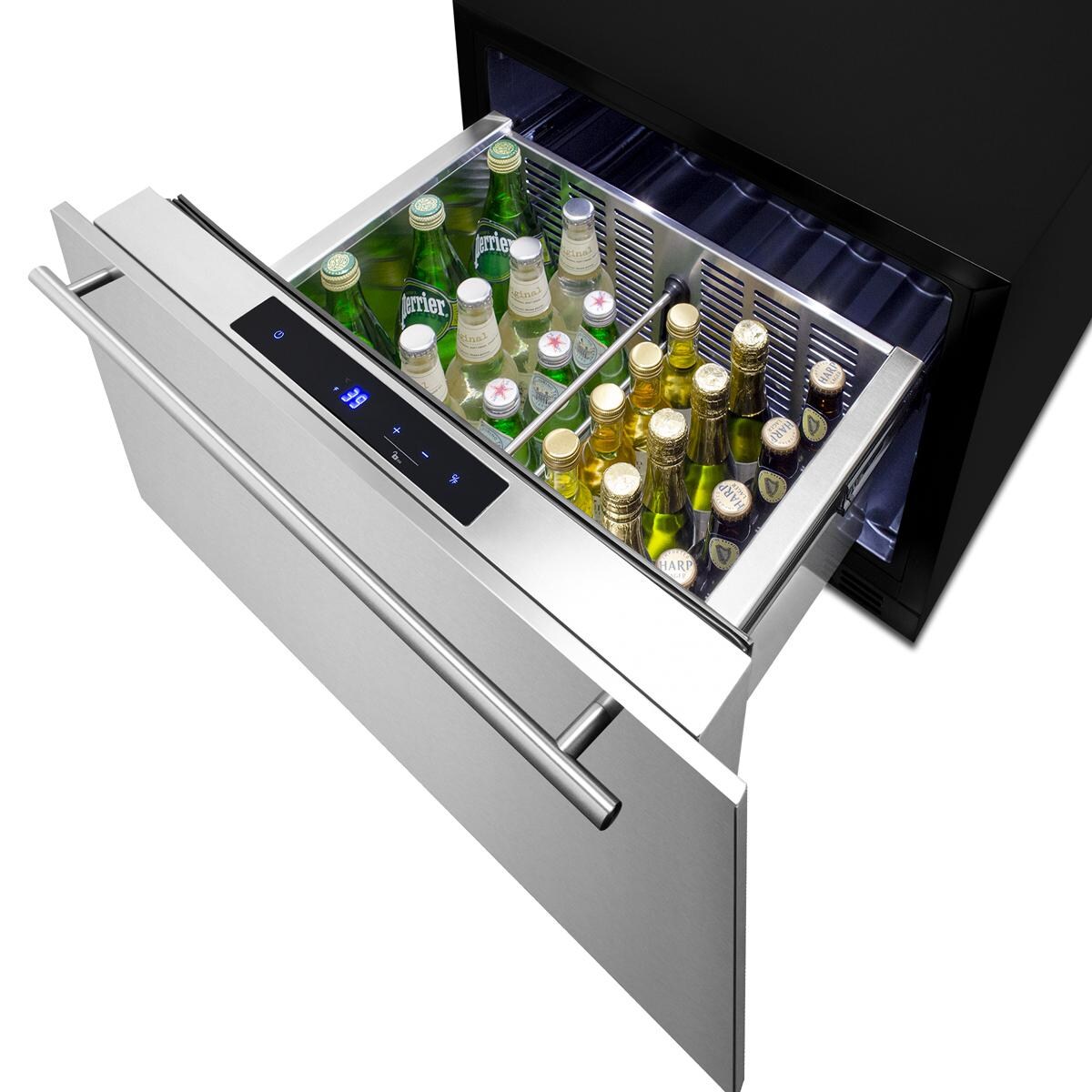 Summit FF1DSS24 Commercial 24-Inch 1.6 Cu. Ft. Built-In Drawer Refrigerator - Drinks thumbnail