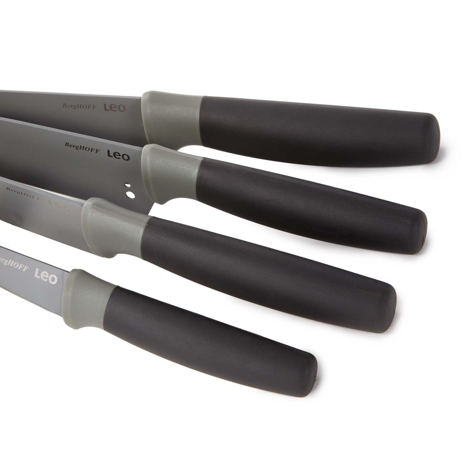 BergHOFF Leo Balance 4 Pc Nonstick Stainless Steel Cutlery Set - Grey - Handle - Detail thumbnail