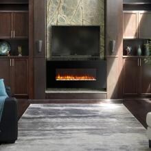Dynasty Mezzo Miami Special 58-Inch Wall Mount Electric Fireplace - Black - EF69-P