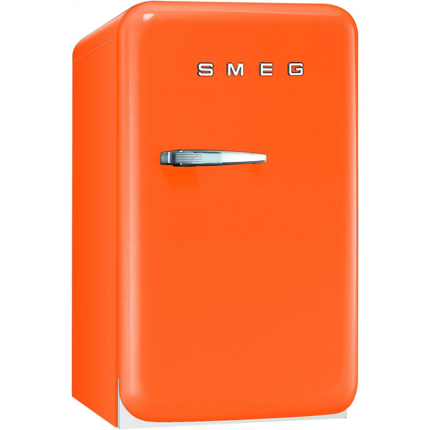 Smeg 1.5 Cu. Ft. Right Hinge Retro Style Compact Refrigerator Orange
