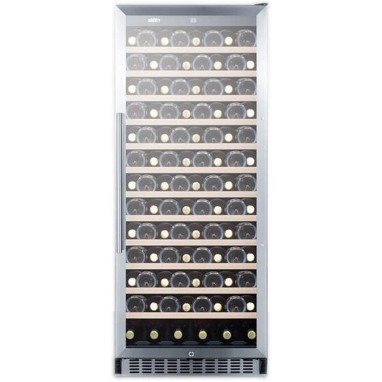 Summit 102 Bottle Built-In / Freestanding Wine Cellar / Cooler - SWC1102 - Stocked View thumbnail