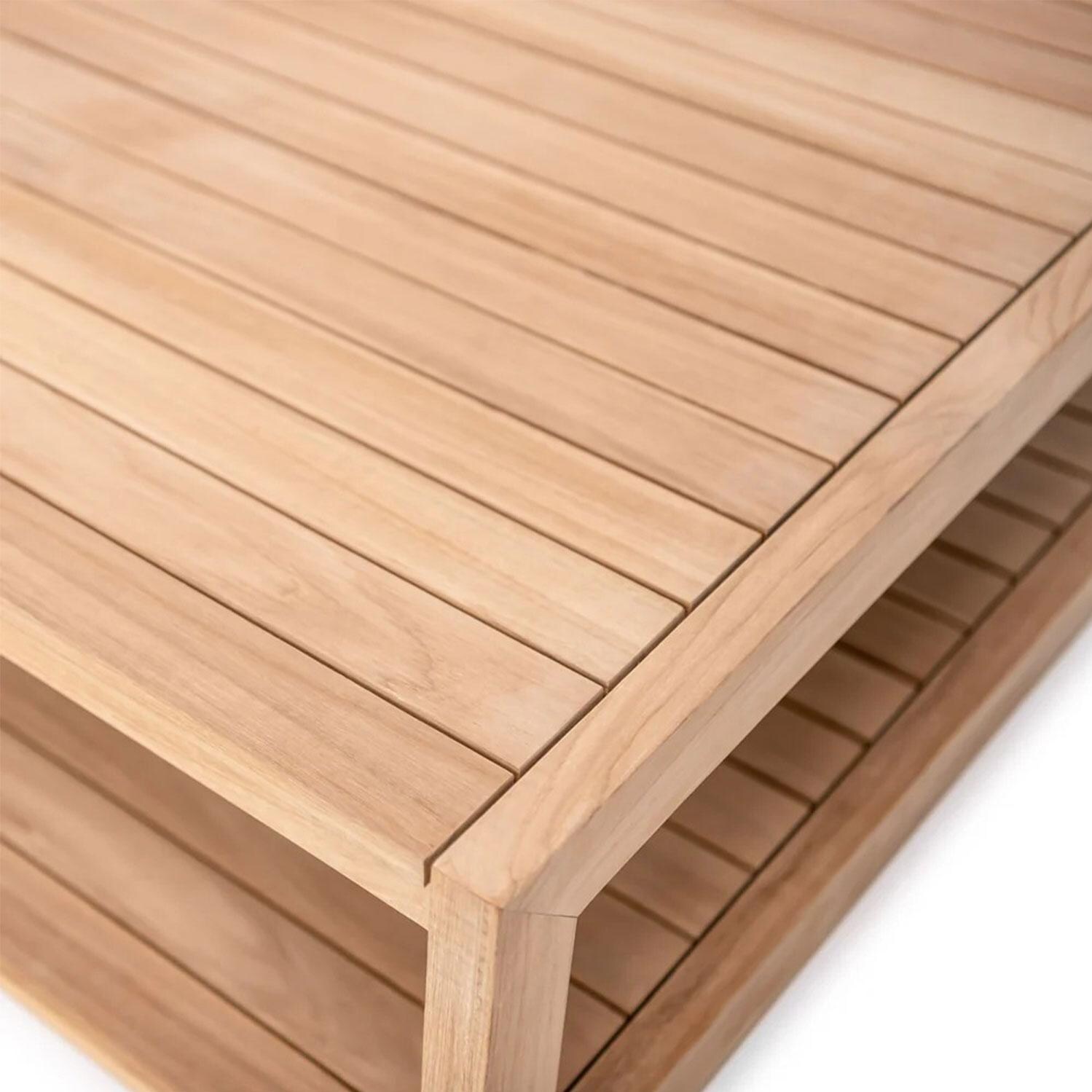 Scape Key 32 Inch Teak Coffee Table by Lakeview Outdoor Designs - Teak - Detail thumbnail