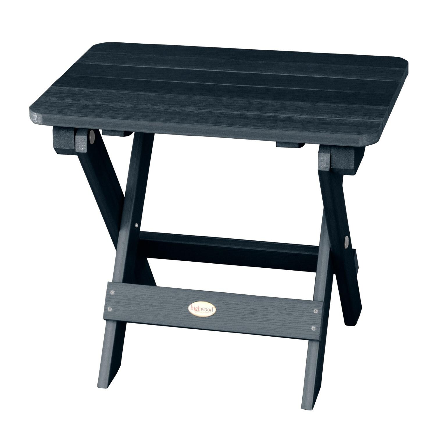 Lakeview Folding Adirondack Side Table - Federal Blue - Lifestyle thumbnail