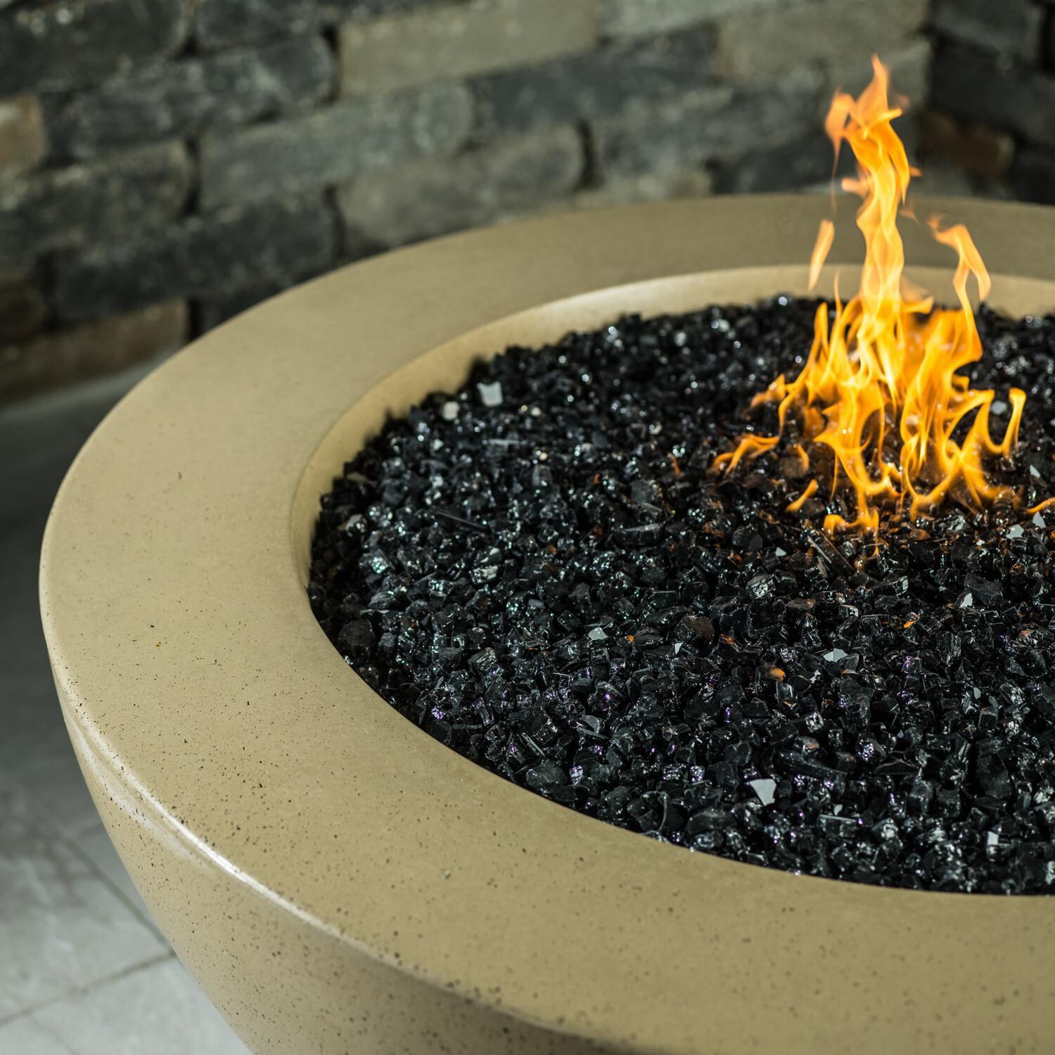 BBQGuys 36Inch Natural Gas Fire Bowl Gray BBQGuys