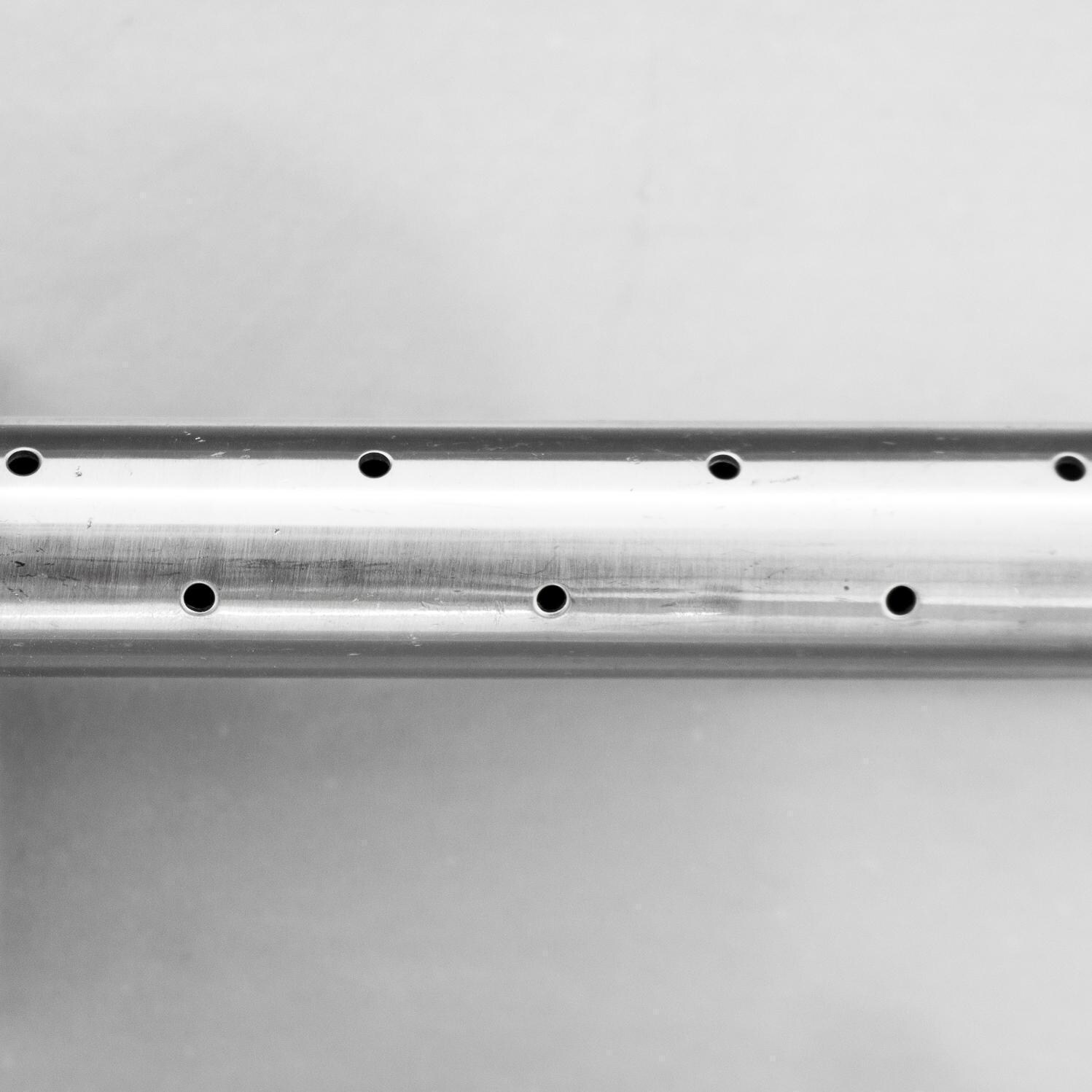 BBQGuys Signature Series Westfalen 18-Inch Table-Top Propane Fire Pit - Stainless Steel - Burner Detail thumbnail