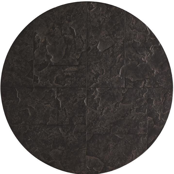 Tommy Bahama 3230-950 Blue Olive Wicker Patio Round End Table w/ Weatherstone Top - Weatherstone Top thumbnail