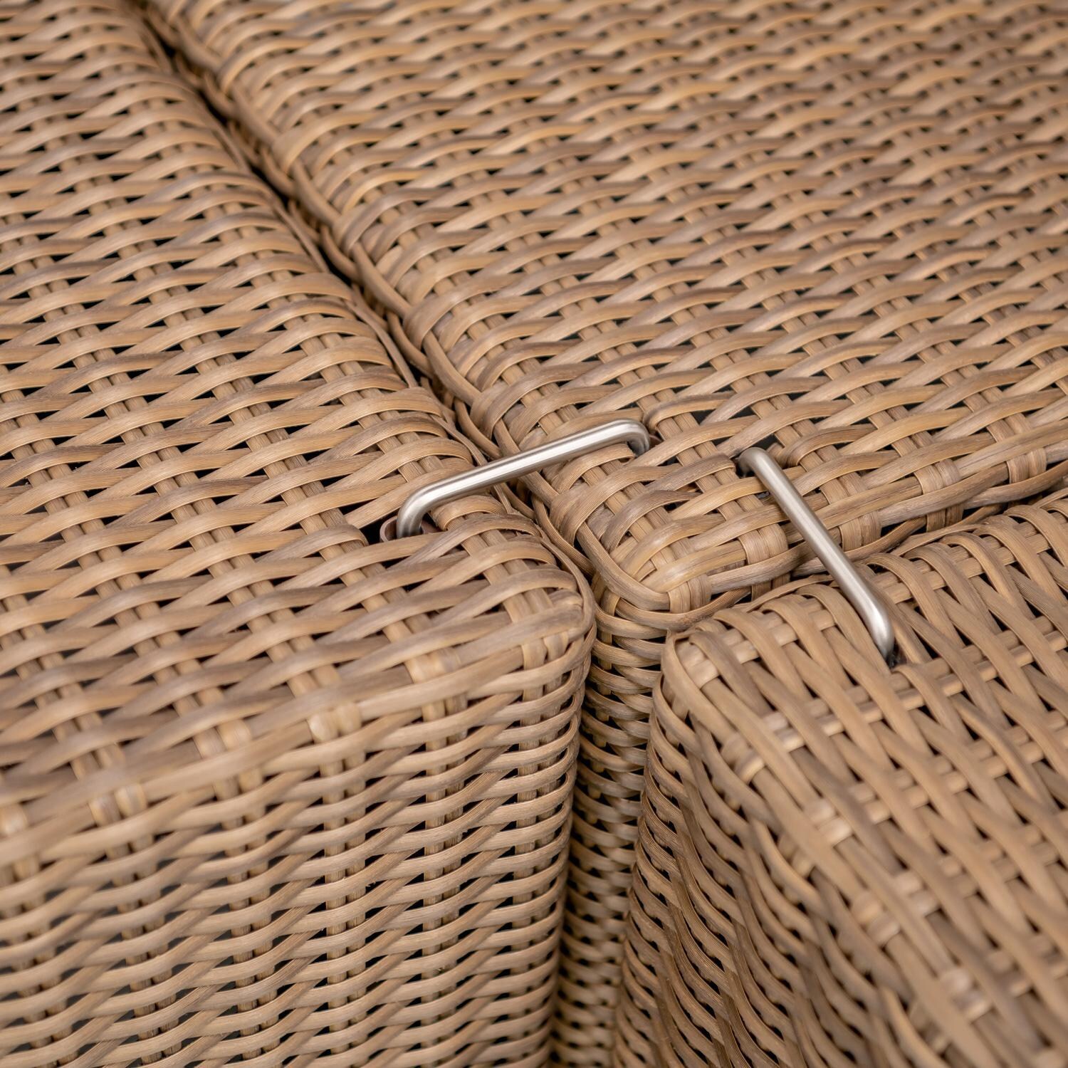 Teak + Table Havana 7 X 9 Ft Sectional in Granite - Frame Detail - Detail thumbnail