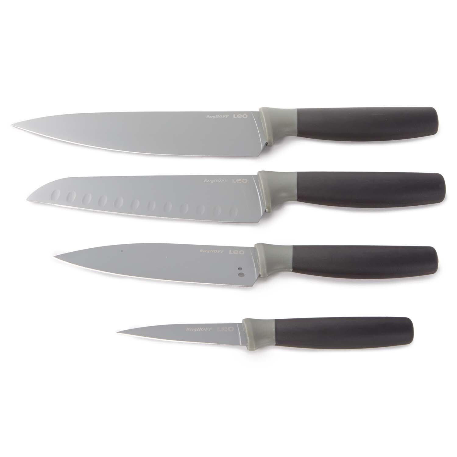 BergHOFF Leo Balance 4 Pc Nonstick Stainless Steel Cutlery Set - Grey