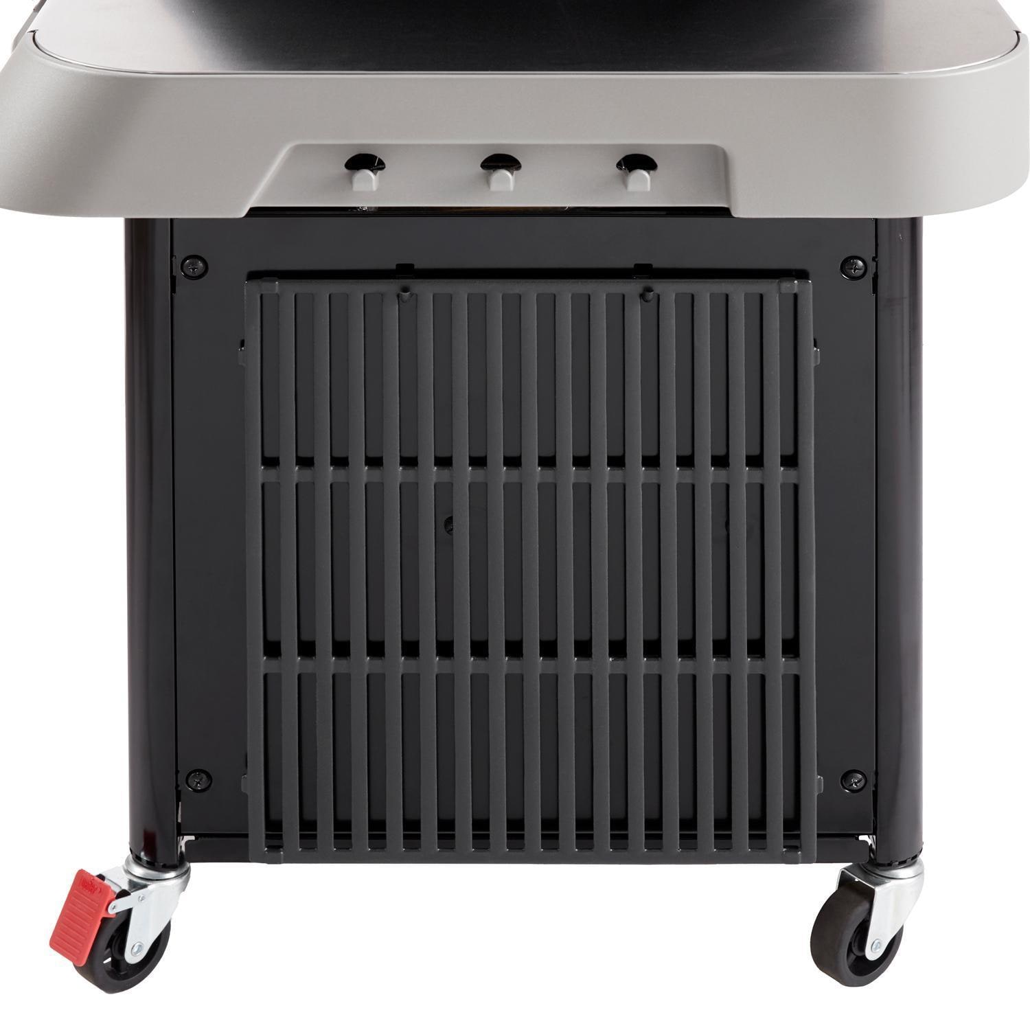 Weber GENESIS 36410001 E-435 Propane Gas Grill with Sear Burner & Side Burner - Black - Cooking Grate Storage - White Background thumbnail