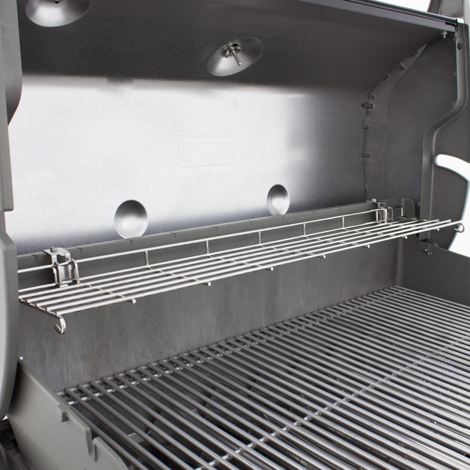 Weber Genesis II LX S-240 Freestanding Natural Gas Grill - Warming Rack Down thumbnail