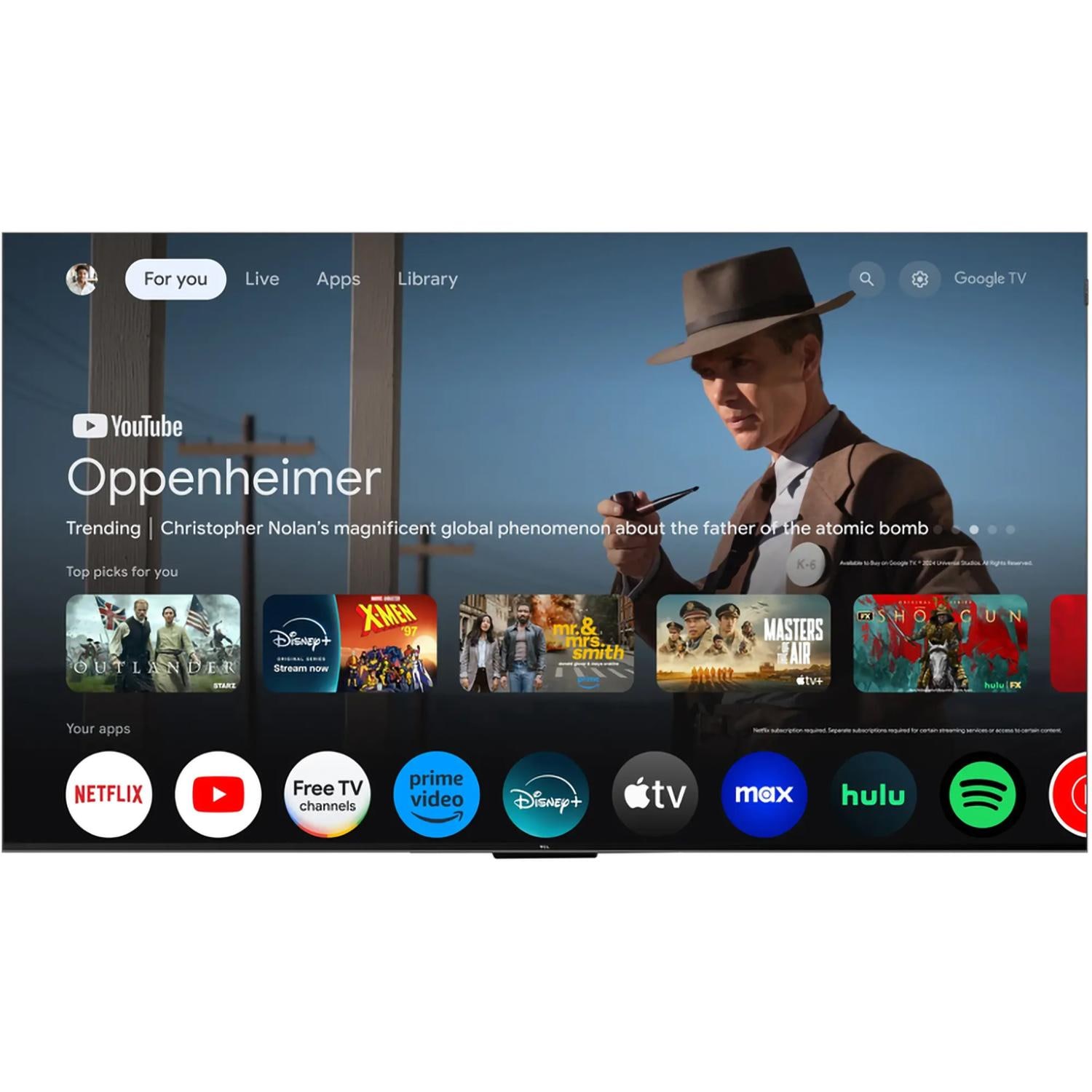 Titan G300 Series 85 Inch Full Sun 4K QLED PRO IP65 Smart Outdoor