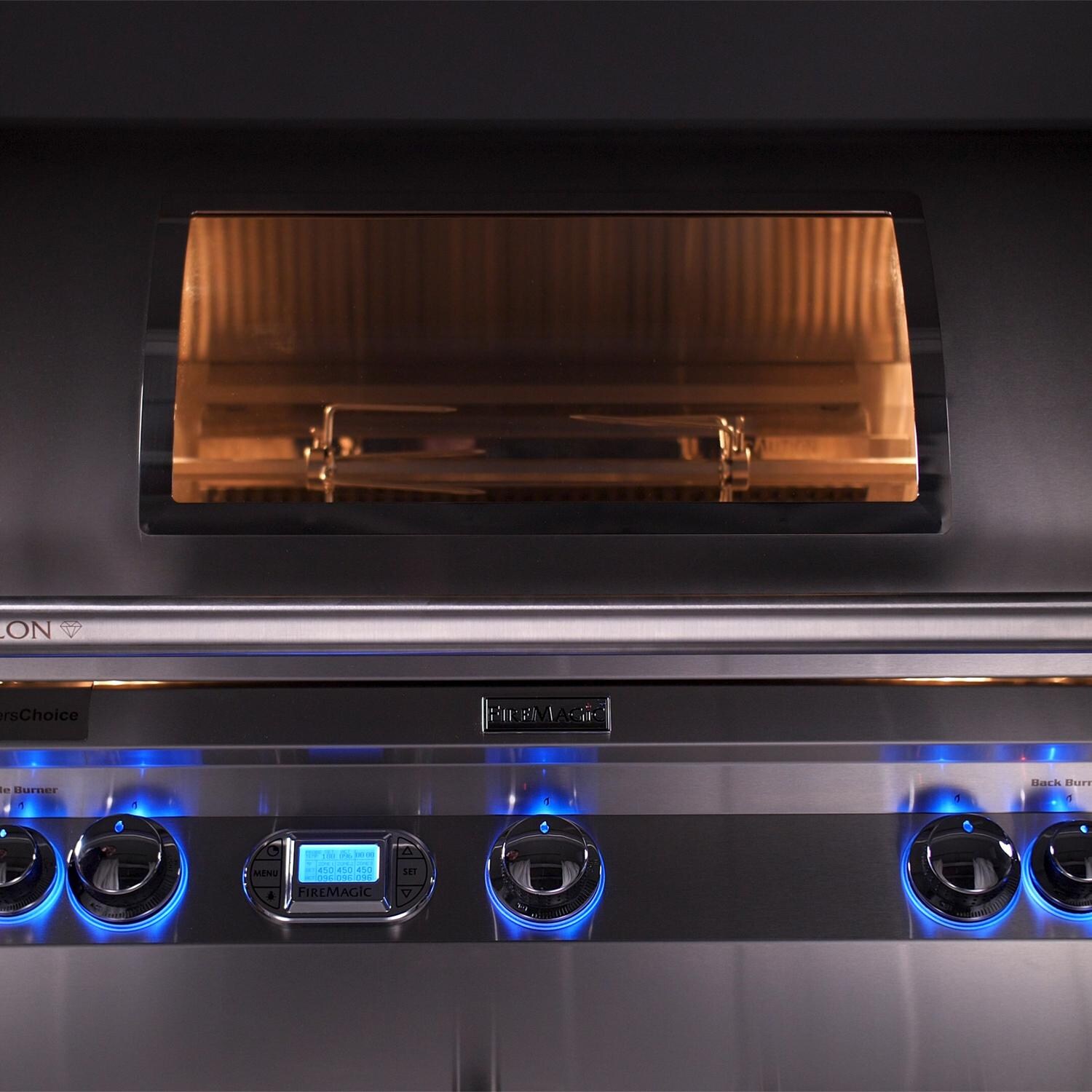 Fire Magic Echelon Diamond Gas Grill - Magic View Window (E790s Shown) thumbnail