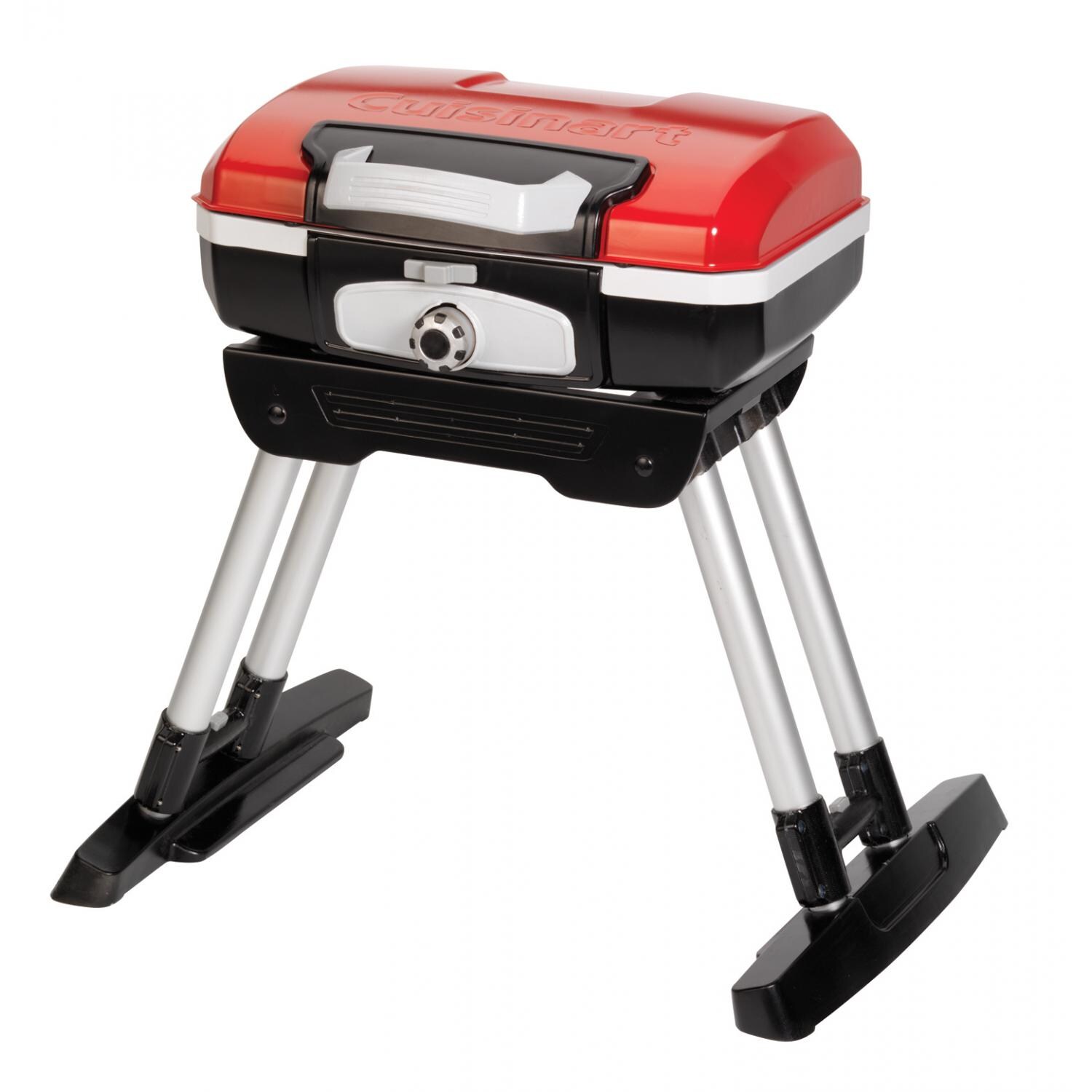 Cuisinart Petit Gourmet Gas Grill With VersaStand - Red - Mid-Height thumbnail