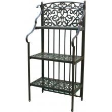 Darlee Cast Aluminum Outdoor Bakers Rack - Antique Bronze