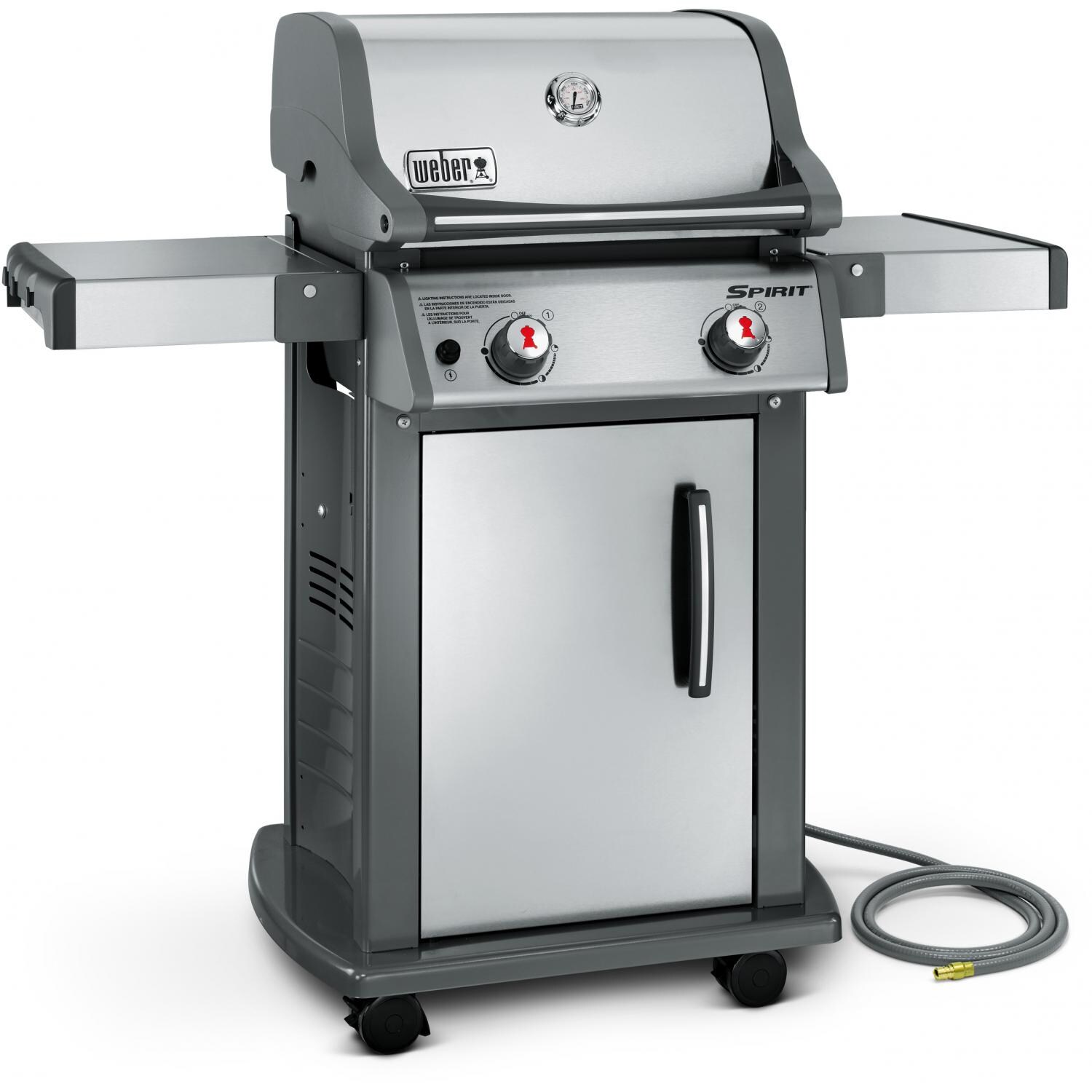 Weber Spirit S-210 Freestanding Natural Gas Grill - Lid Open thumbnail