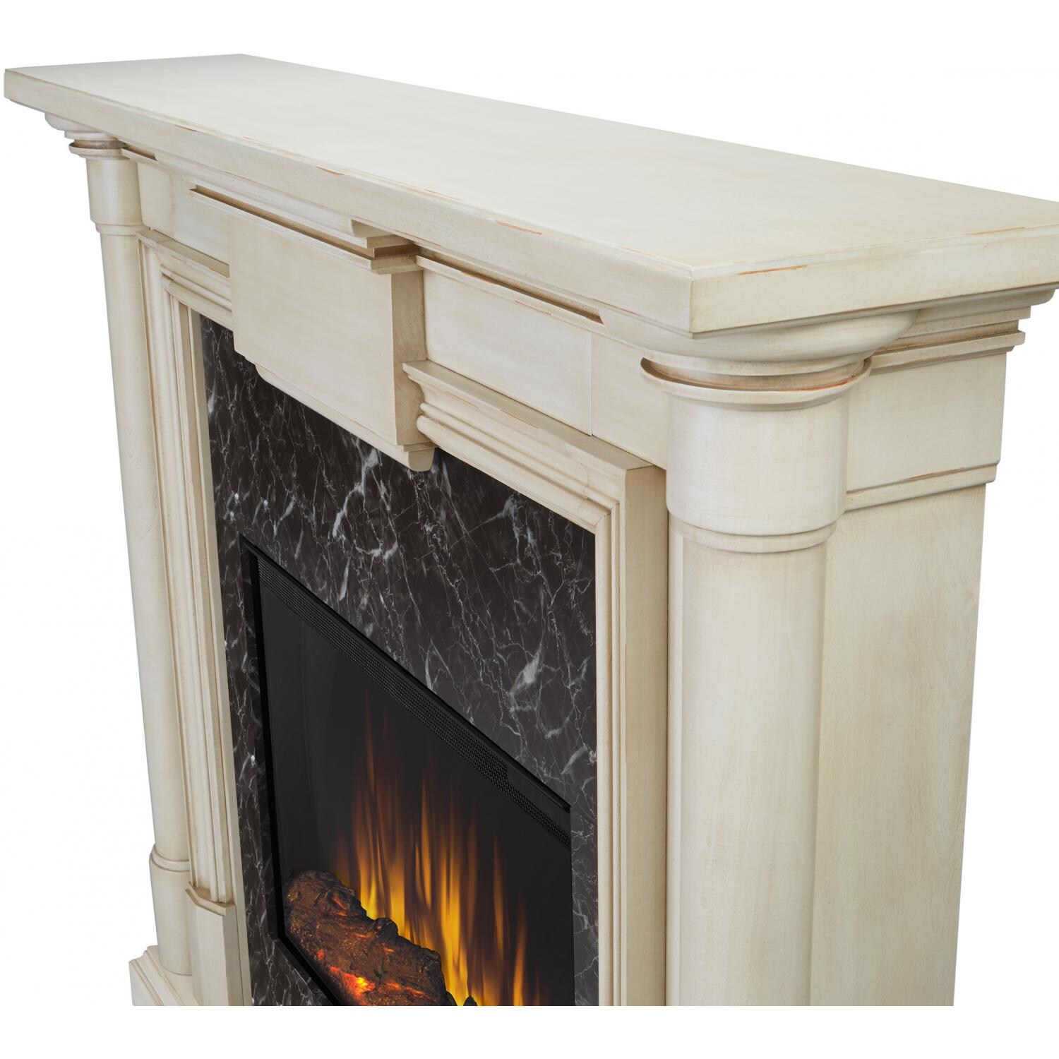 Real Flame Maxwell Electric Fireplace - Corner - Whitewash thumbnail
