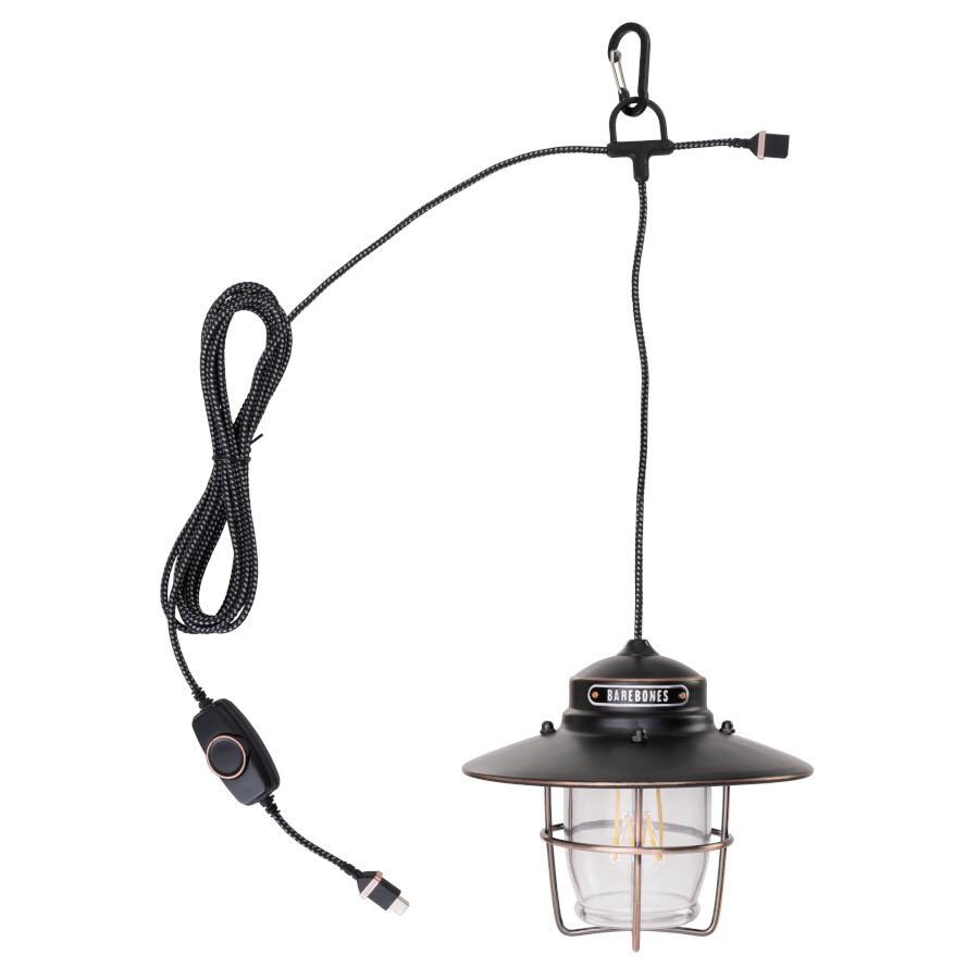 Barebones Living LIV-150 Outpost Pendant Light - Antique Bronze - Off Hanging with Cable thumbnail