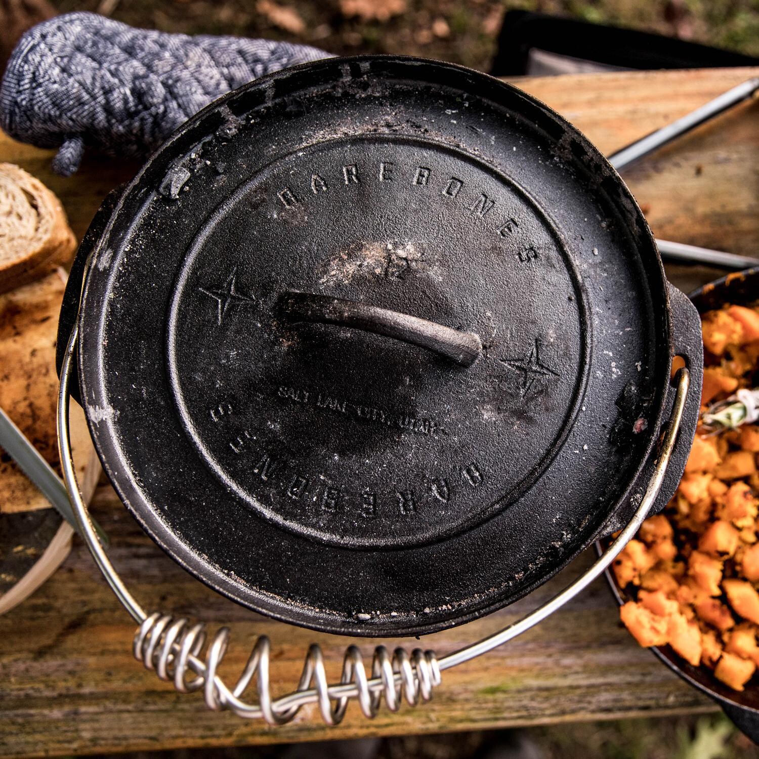Barebones Living CKW-308 8-Quart Cast Iron Dutch Oven Classic - Lifestyle thumbnail