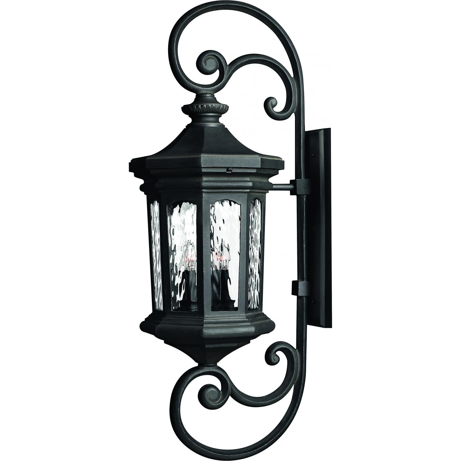 Hinkley Lighting Raley Four Light 42-Inch Outdoor Wall Light - Museum Black - 1609MB