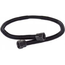 Rasmussen 24-Inch Non-Whistling Stainless Steel Flex Connector - 3/8-Inch Fittings - Black Finish - SSCB-24