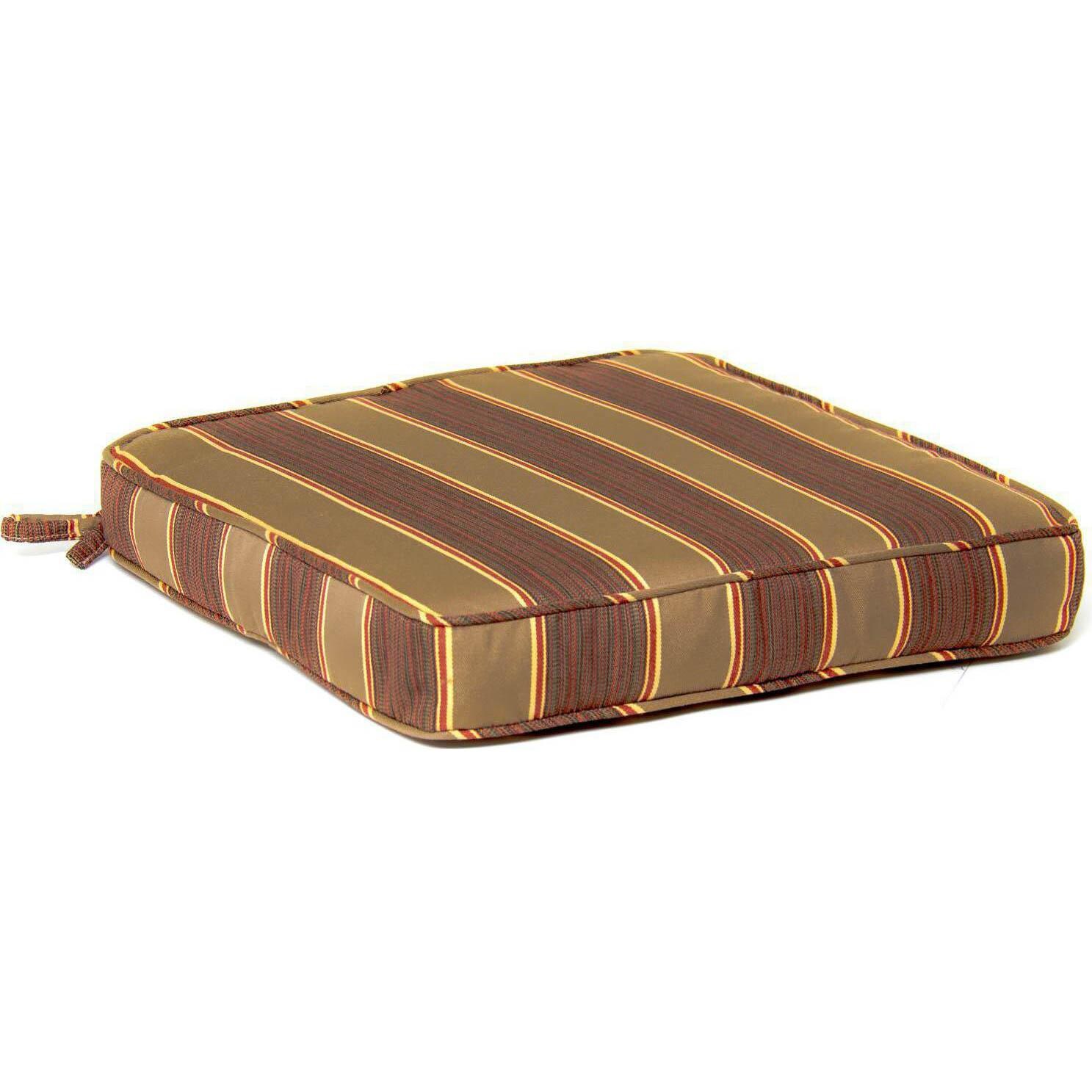 Extra Large Replacement Seat Cushion With Piping - Davidson Redwood thumbnail
