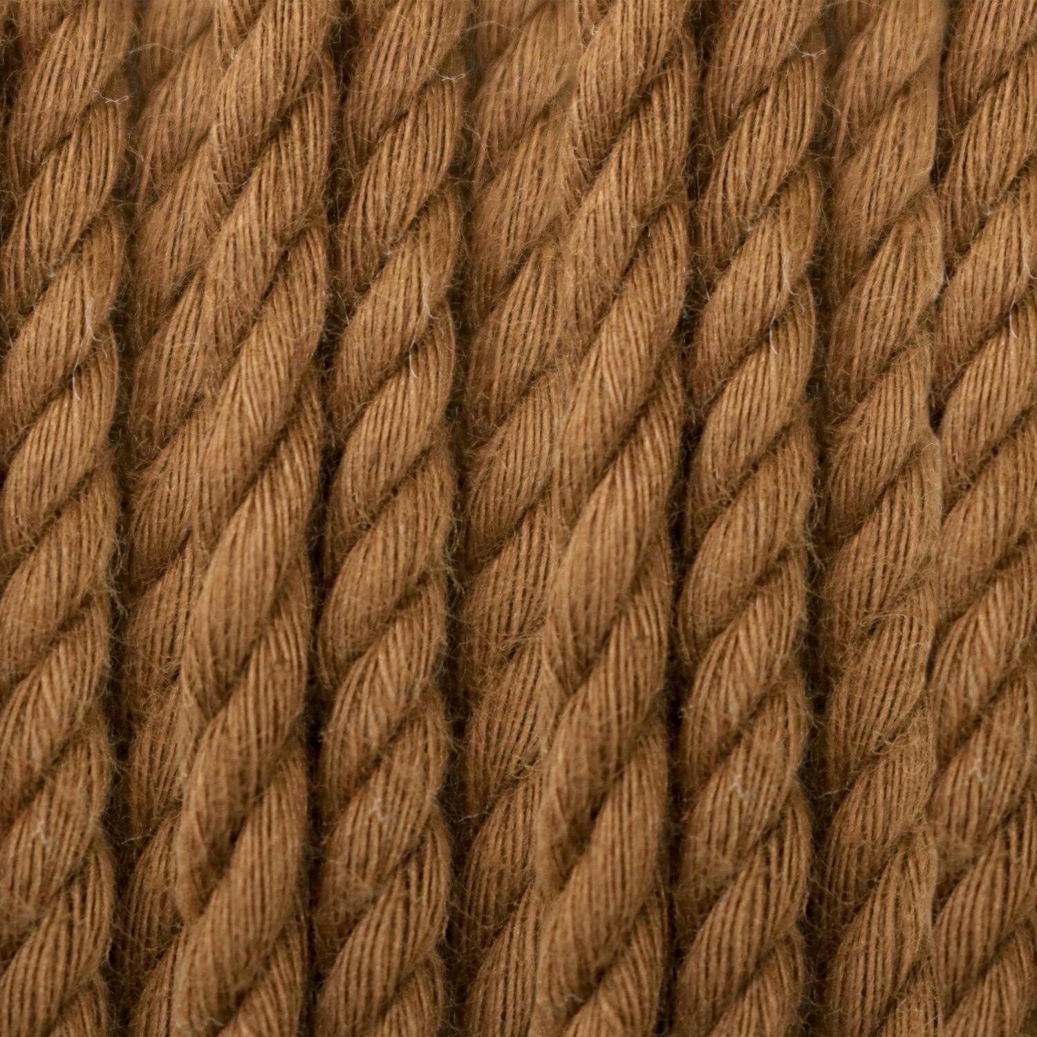 Ultimate Patio Classic Double Rope Hammock w/ 15-Foot Stand - Brown - Rope Detail thumbnail