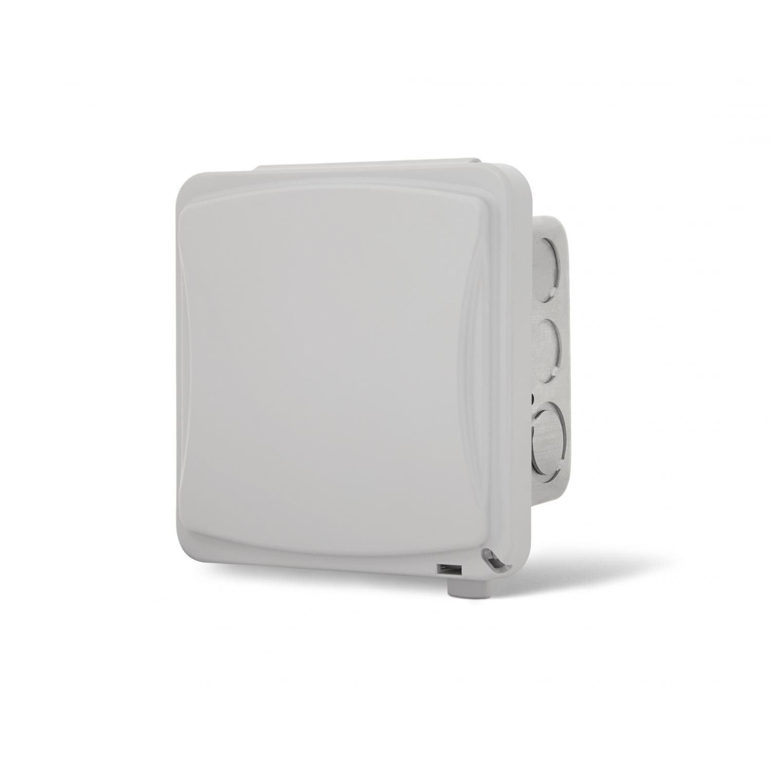 Infratech 240V Flush Mount In-Wall Weatherproof Dual Stacked Duplex Switch - 14-4315 (Cover Closed) thumbnail