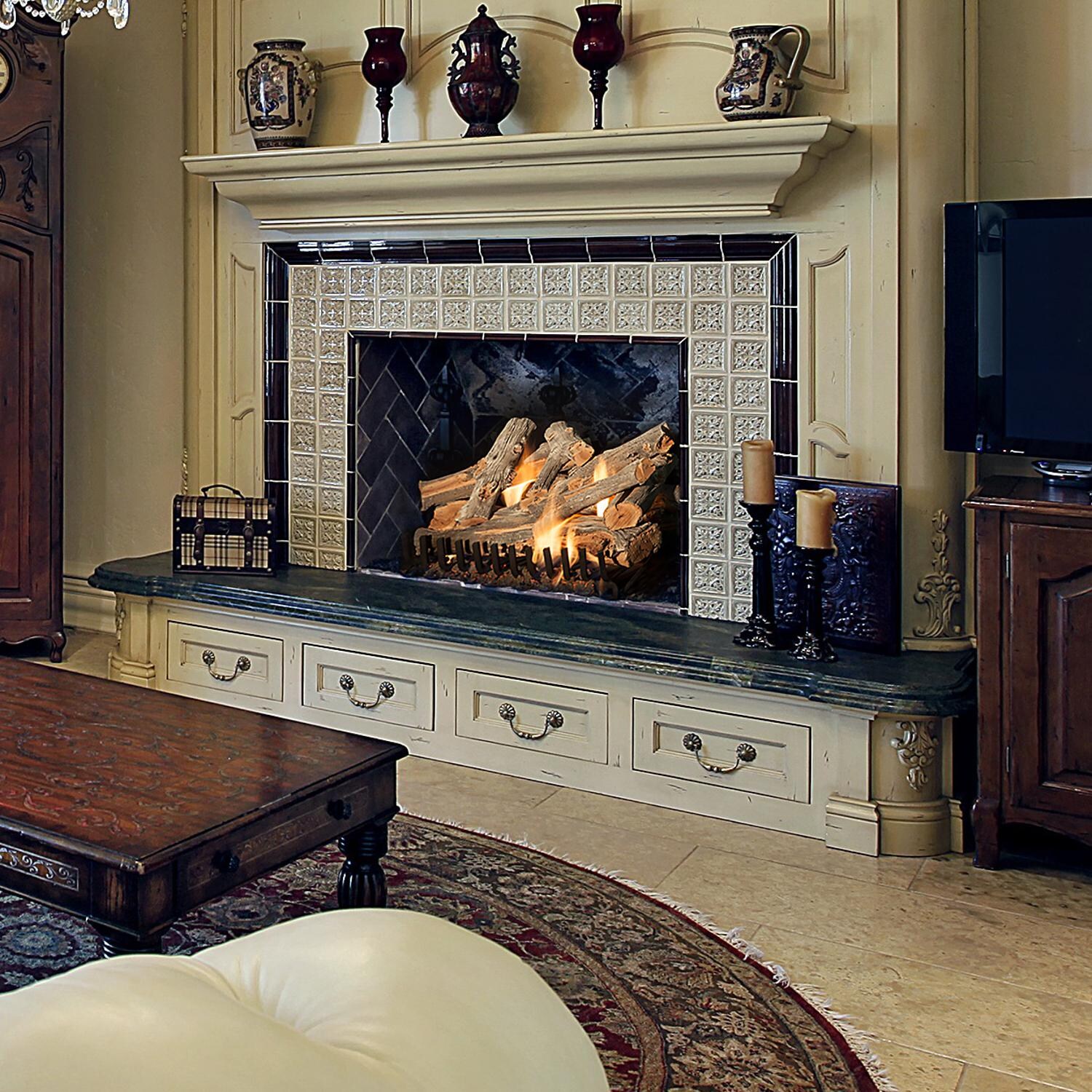 Grand Canyon 21-Inch Arizona Juniper Vented Log Set W/ 3BRN Burner - Lifestyle thumbnail