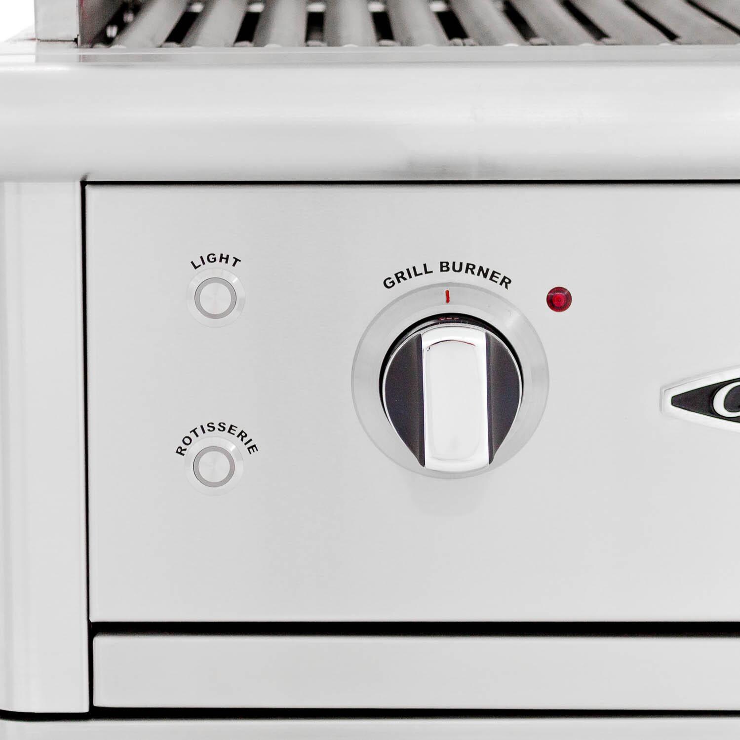 Capital Precision 52-Inch Built-In Gas Grill - Control Knob and Switches Close-Up thumbnail