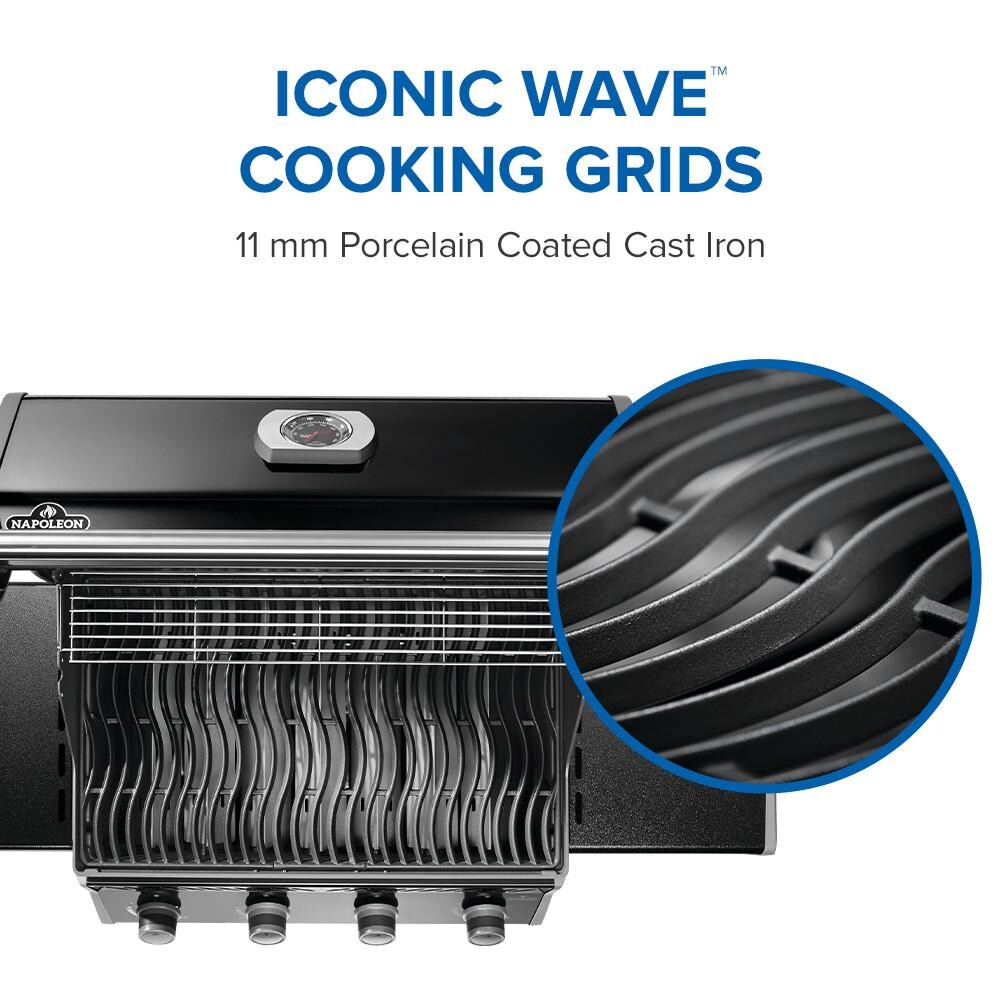 Napoleon R525PK-2 Rogue 525 4-Burner Propane Grill - Black - Cooking Grids - Detail thumbnail