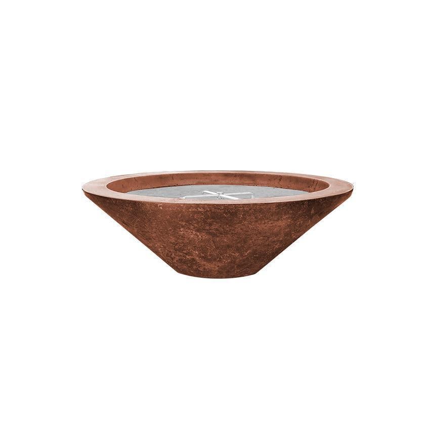 Embarcadero 48-in Round GFRC Natural Gas Fire Pit in Cafe by Prism Hardscapes