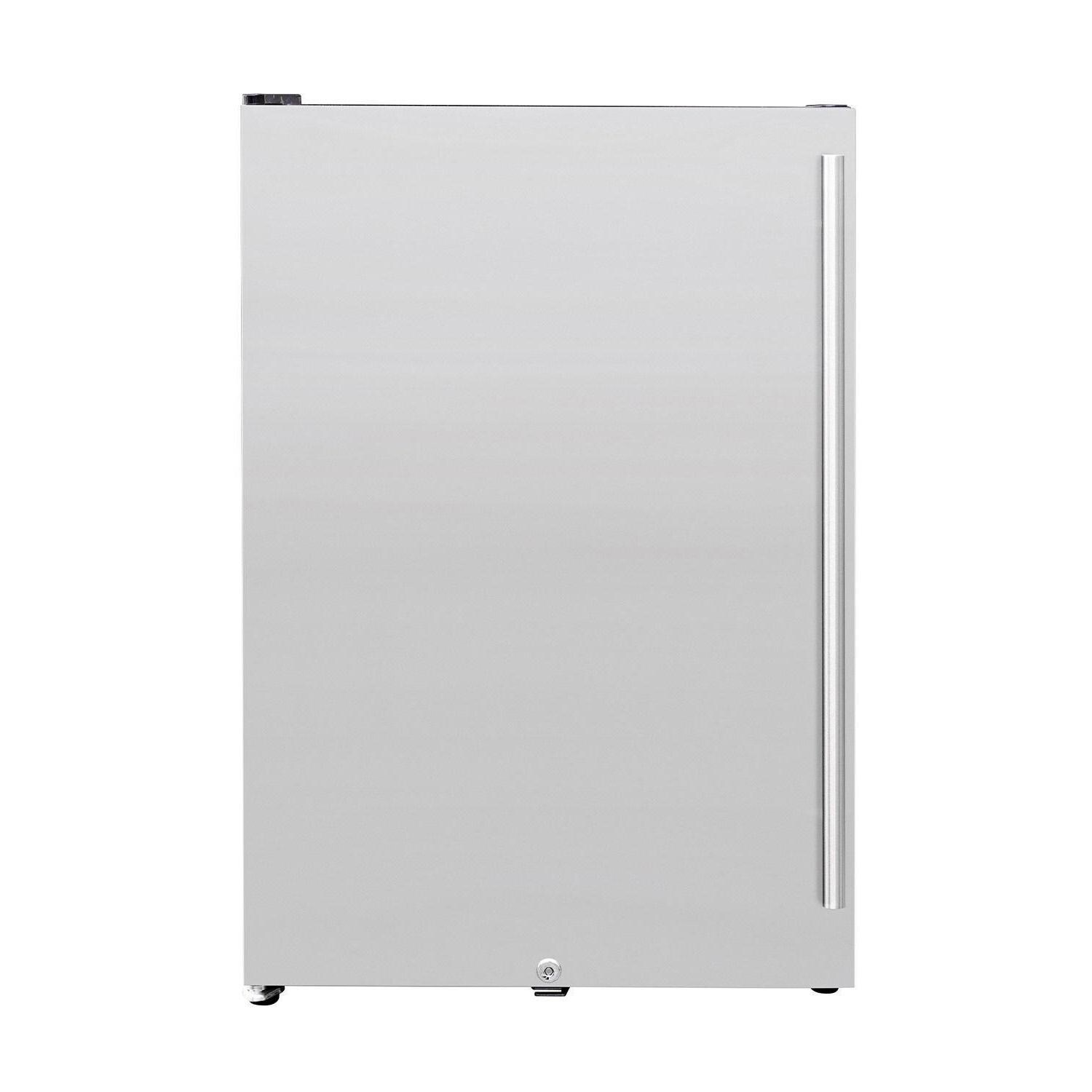 Summerset RFR-22D-R 22 Inch Left Hinge Deluxe Outdoor Approved Compact Refrigerator - Display - White Background thumbnail