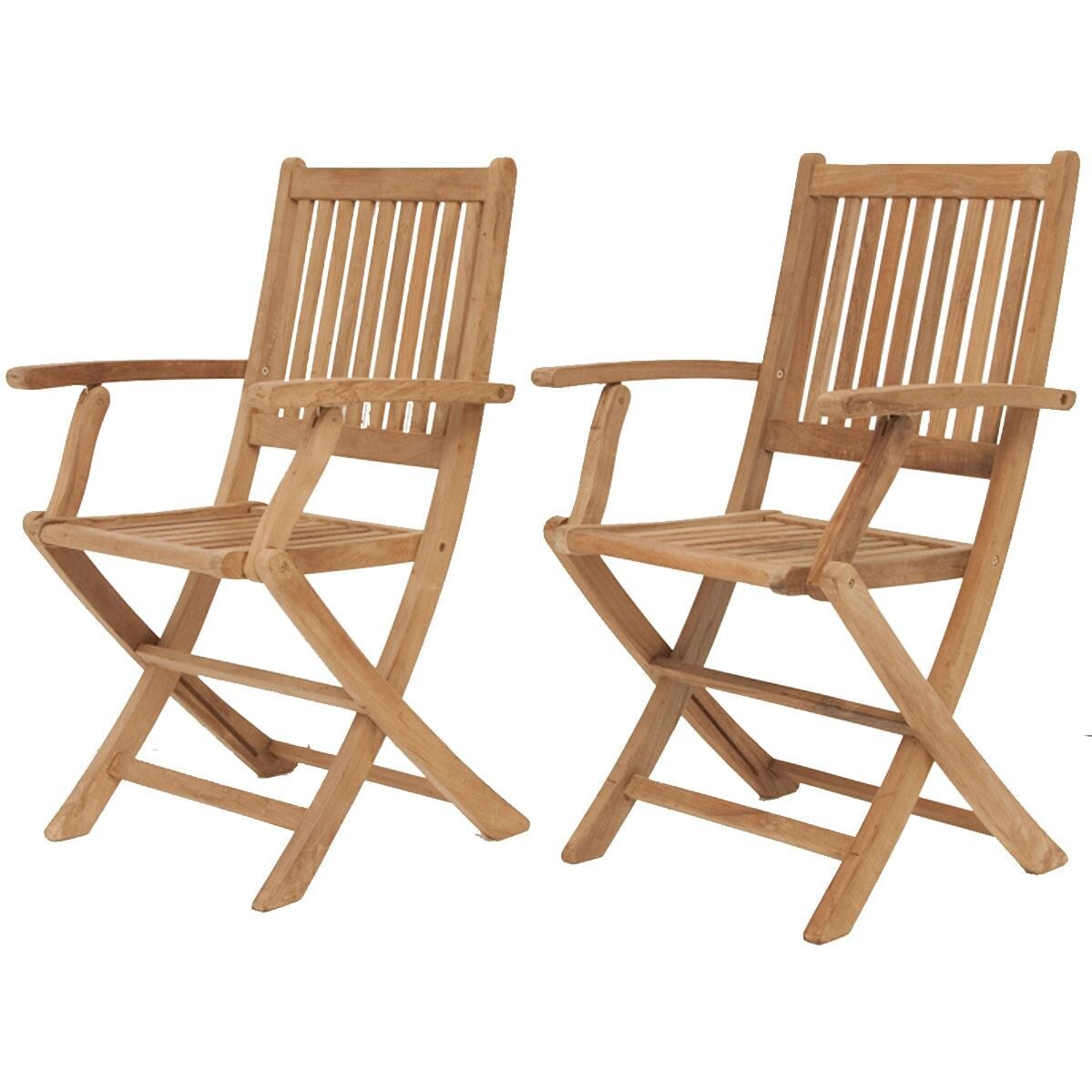 Amazonia Teak Hamburg Folding Patio Dining Chair thumbnail