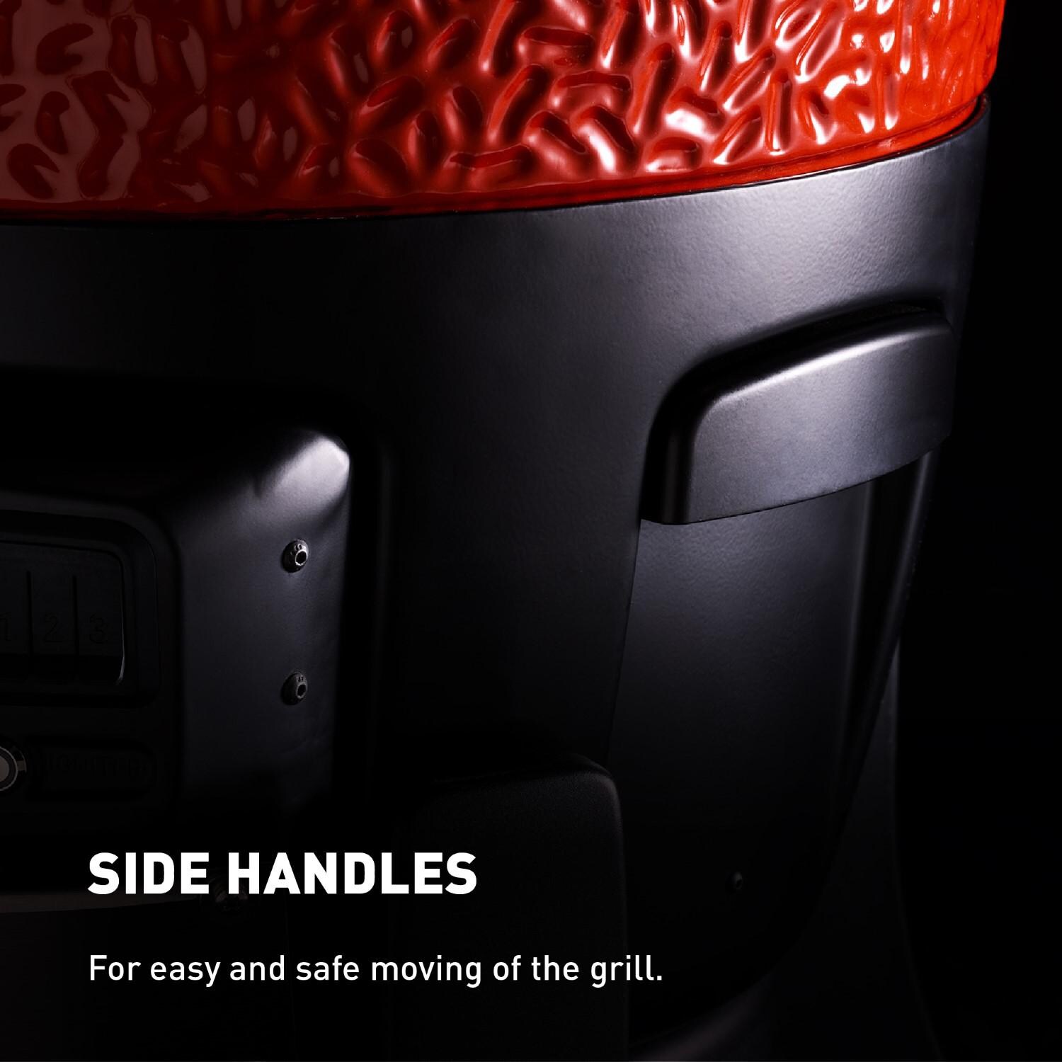 Kamado Joe KJ15041123 Konnected Joe Digital Charcoal Grill - Side Handles thumbnail