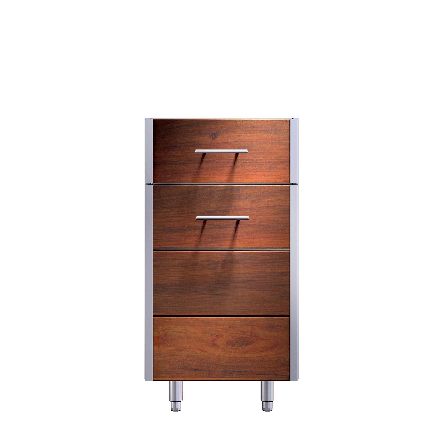 Kalamazoo KD-18-2R-IPE-S4 Arcadia 18 Inch Cabinet - Drawer Over Door - Right Hinge - Ipe Finish thumbnail