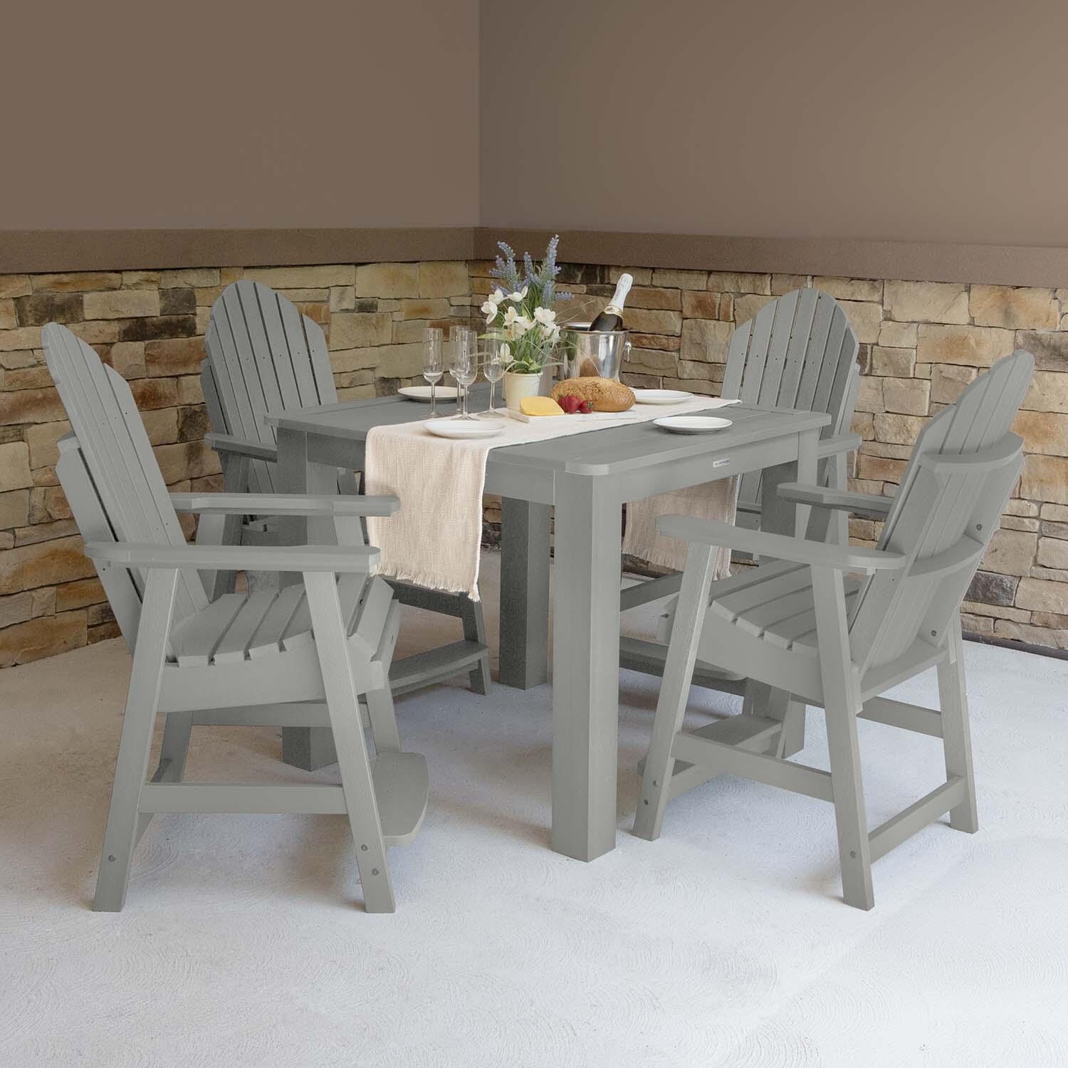 Dream Bay 5 Pc Square Counter-Height Dining Set in Harbor Grey by Lakeview Outdoor Designs - Lifestyle thumbnail