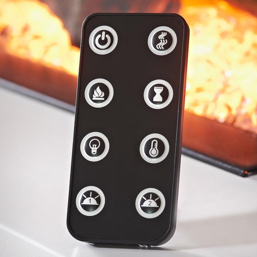 Evolution Fires - EFV72G - Vegas Electric Fireplace - Graphite - Remote thumbnail