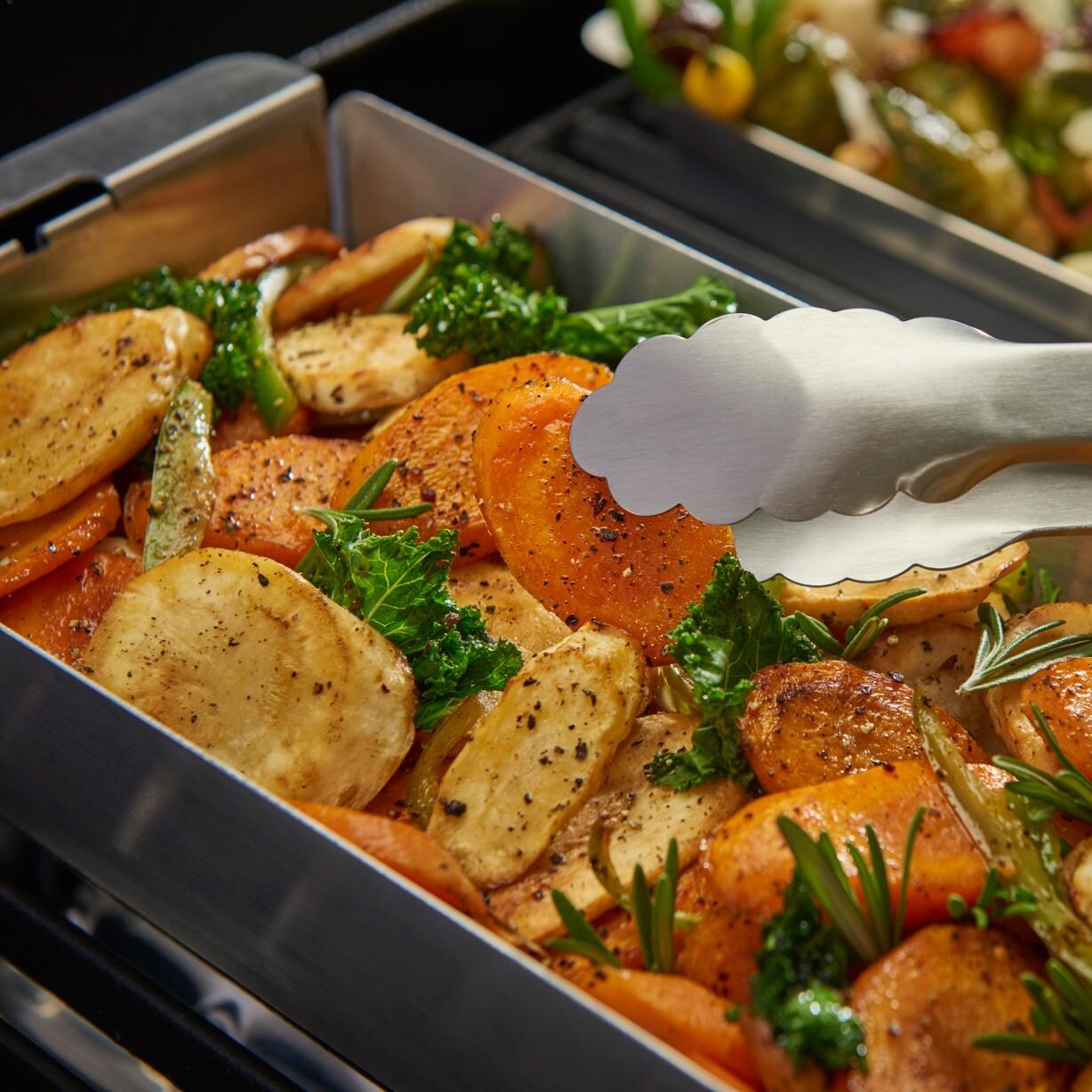 Broil King Stainless Steel Narrow Wok Grill Topper - 69822 - On Grill - Lifestyle thumbnail