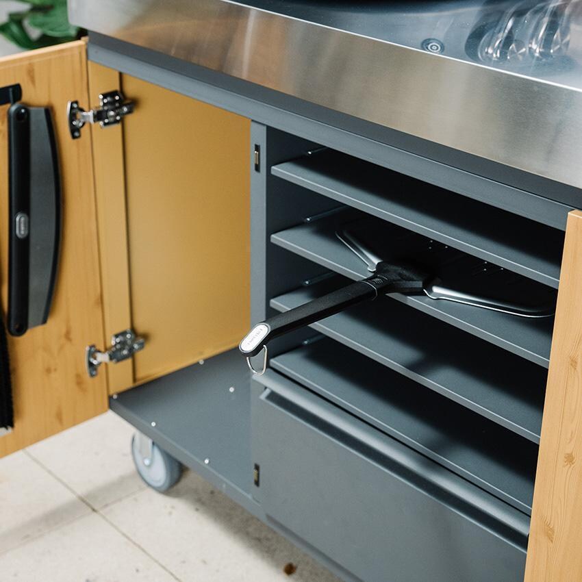 Everdure EPPEEL14 14-Inch Pizza Peel - Pizza Peel Inside Cabinet - Lifestyle thumbnail