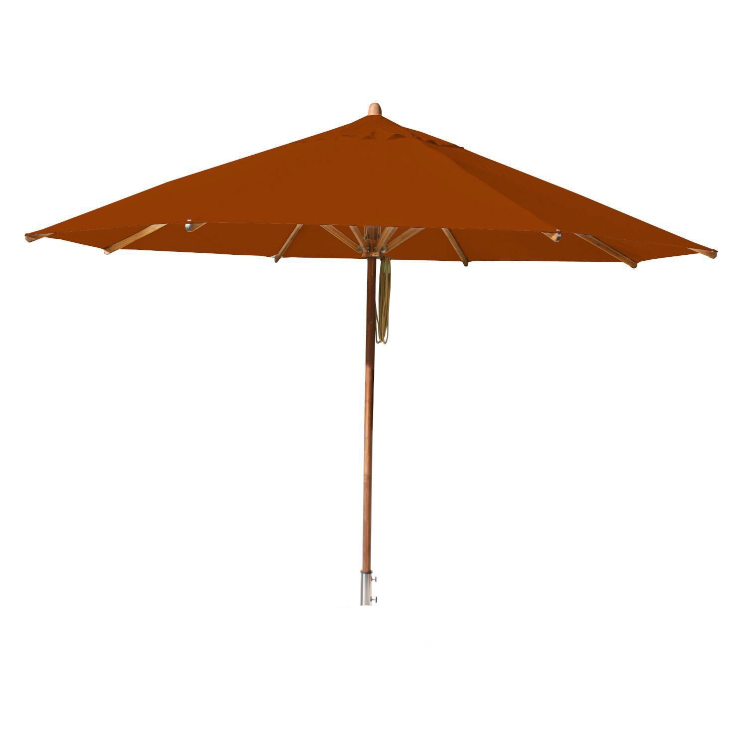 Bambrella Levante 13 Ft. Round Market Umbrella With Terracota Canopy (Umbrella Base Not Included) thumbnail