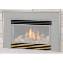 Napoleon Upper / Lower Fireplace Louvres - Black / Polished Brass - GI-1LPB image